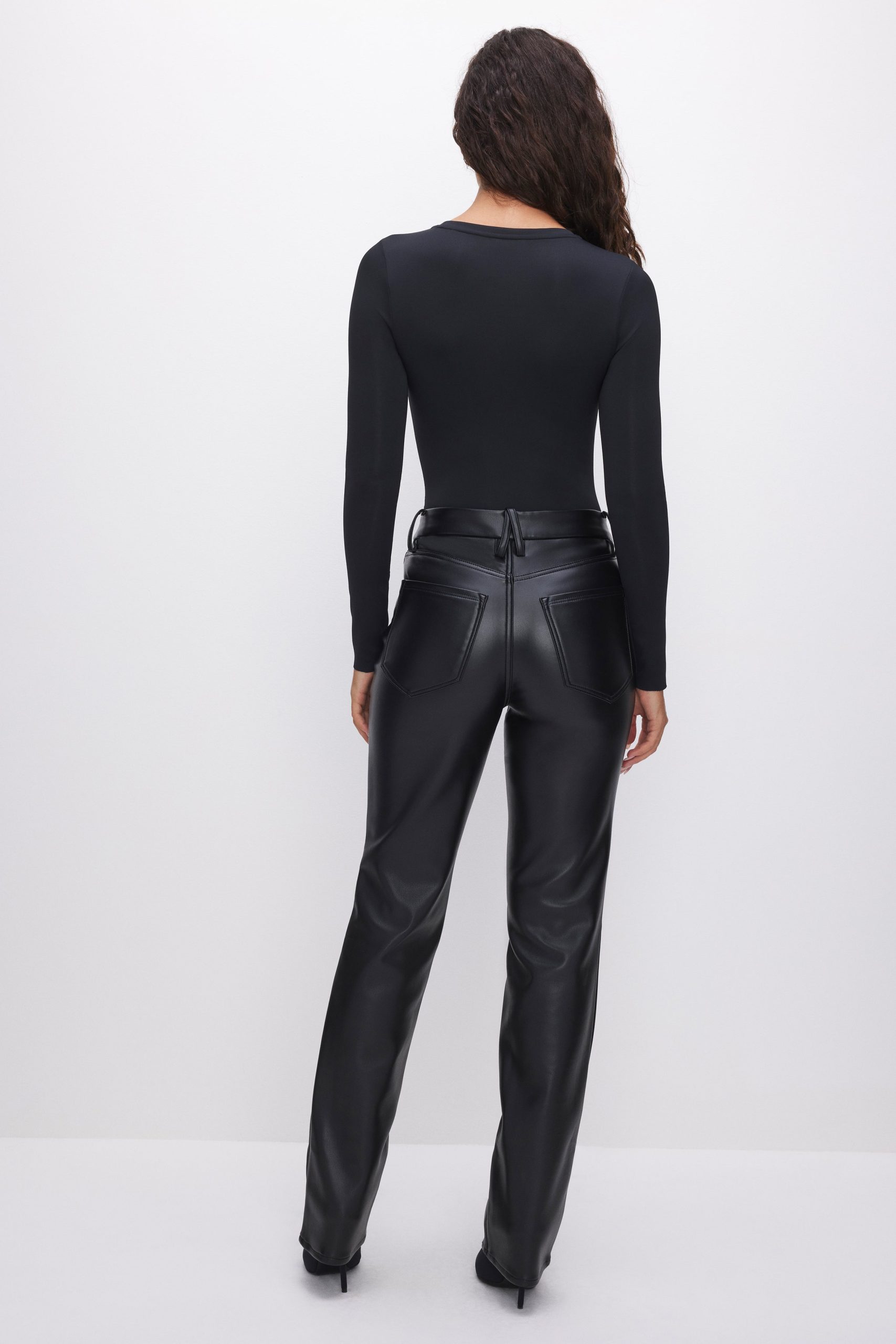 GOOD ICON FAUX LEATHER PANTS | BLACK001 - Image 4