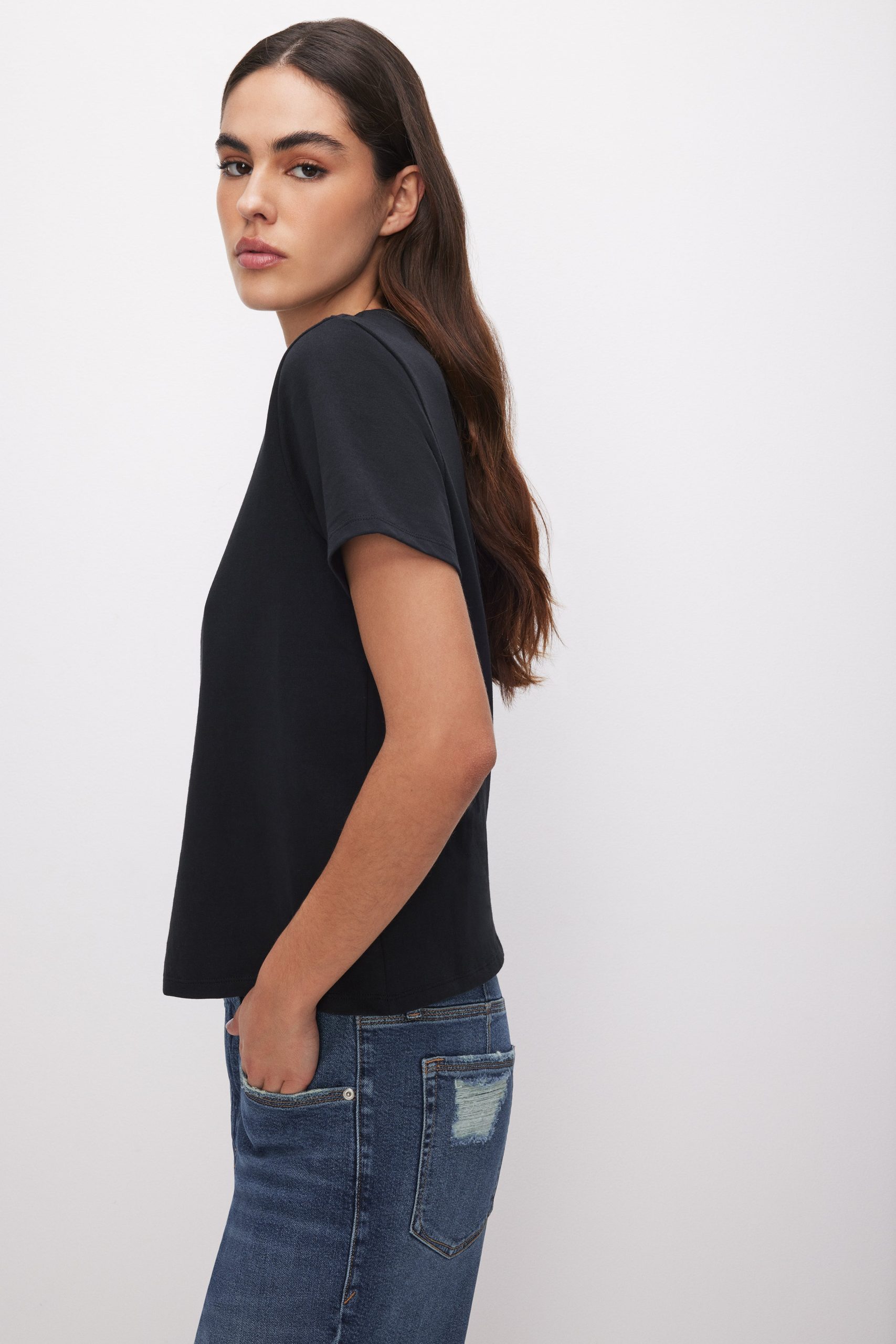 COTTON CLASSIC TEE | BLACK001 - Image 3
