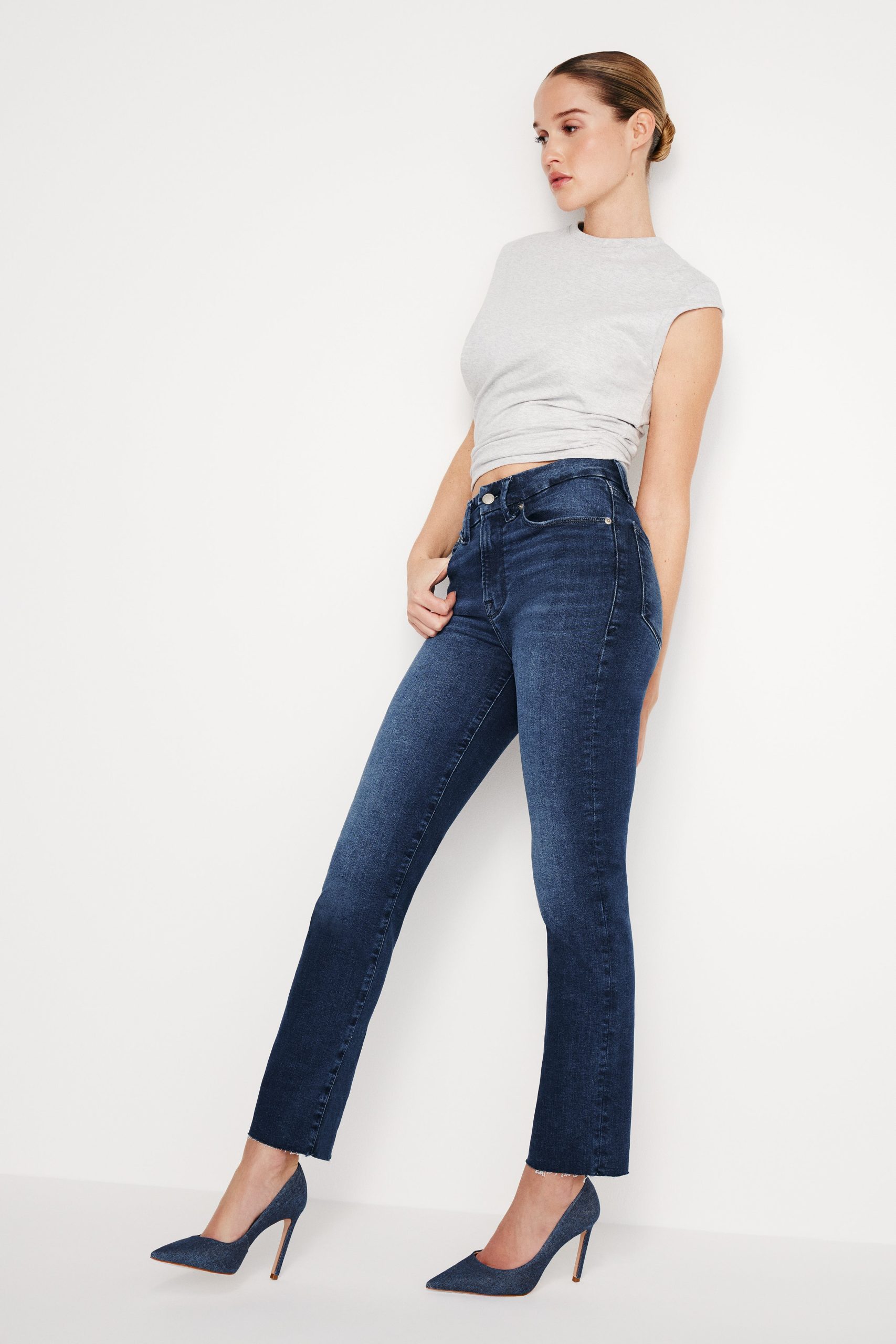 ALWAYS FITS GOOD CLASSIC SLIM STRAIGHT JEANS | INDIGO446 - Image 4