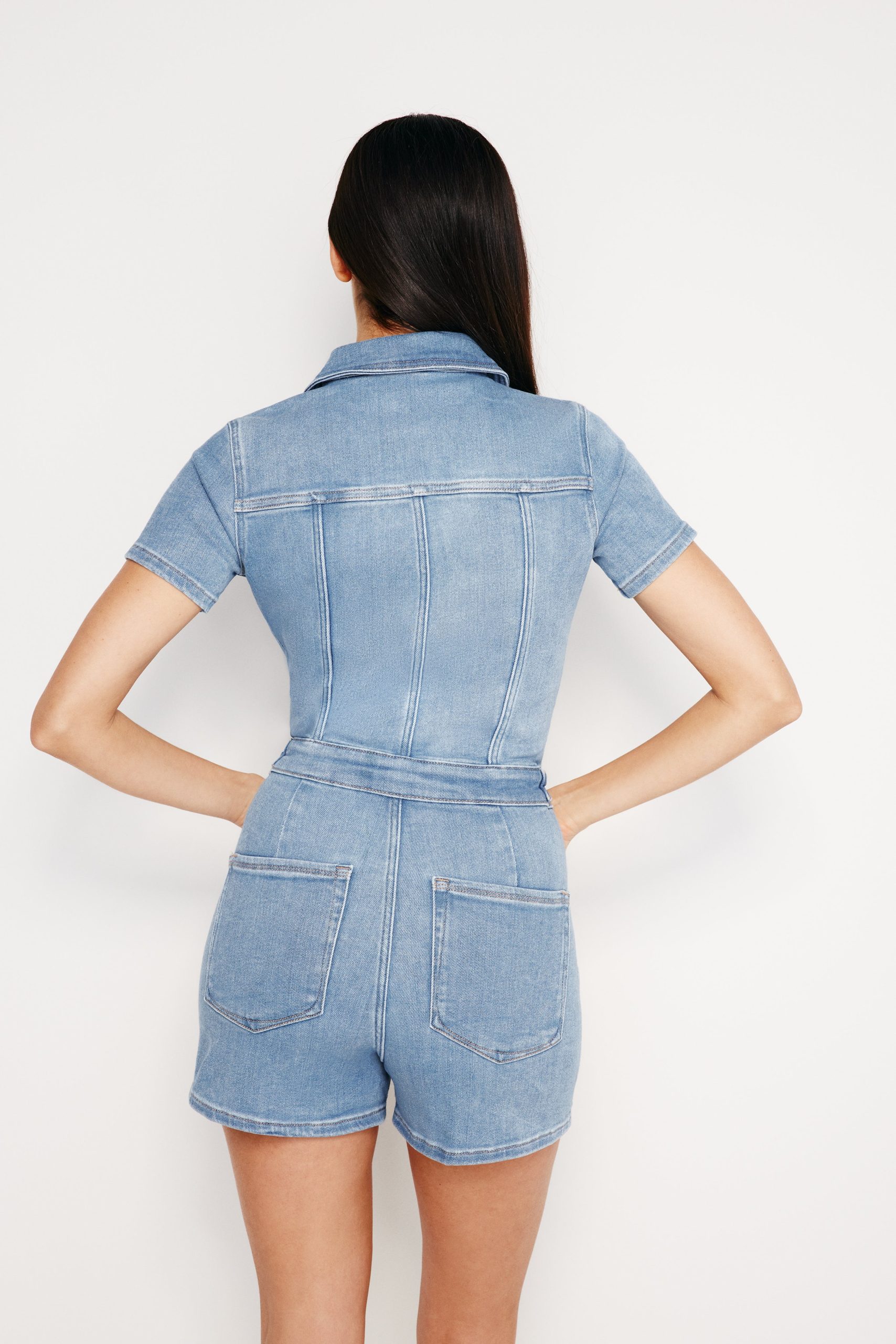 FIT FOR SUCCESS SHORTS JUMPSUIT | BLUE274 - Image 4