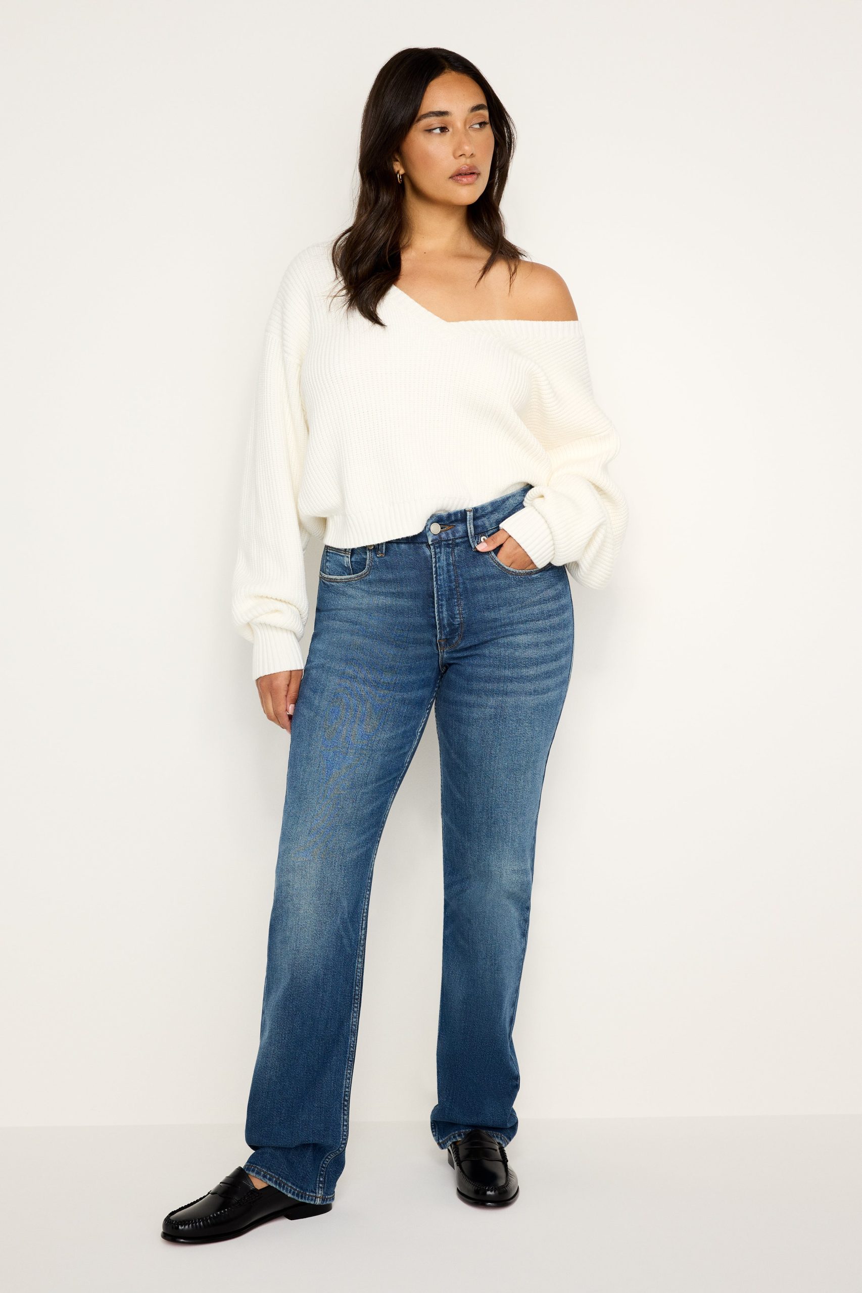 GOOD ICON STRAIGHT JEANS | INDIGO605 - Image 10