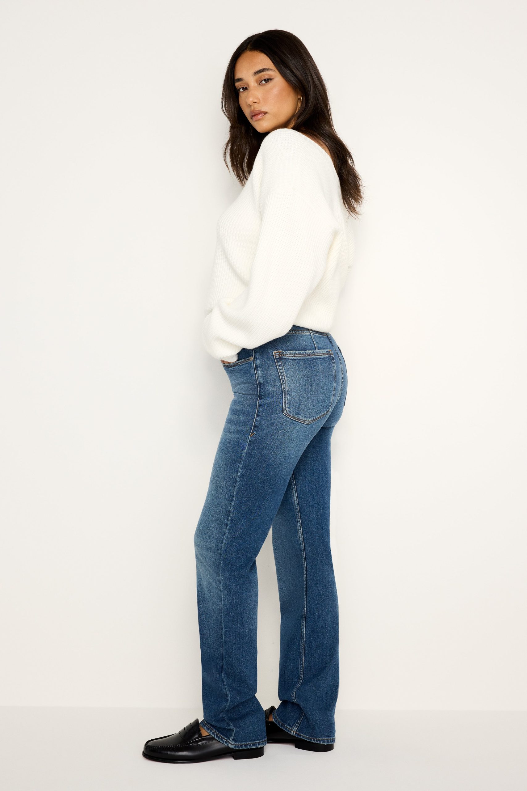 GOOD ICON STRAIGHT JEANS | INDIGO605 - Image 8