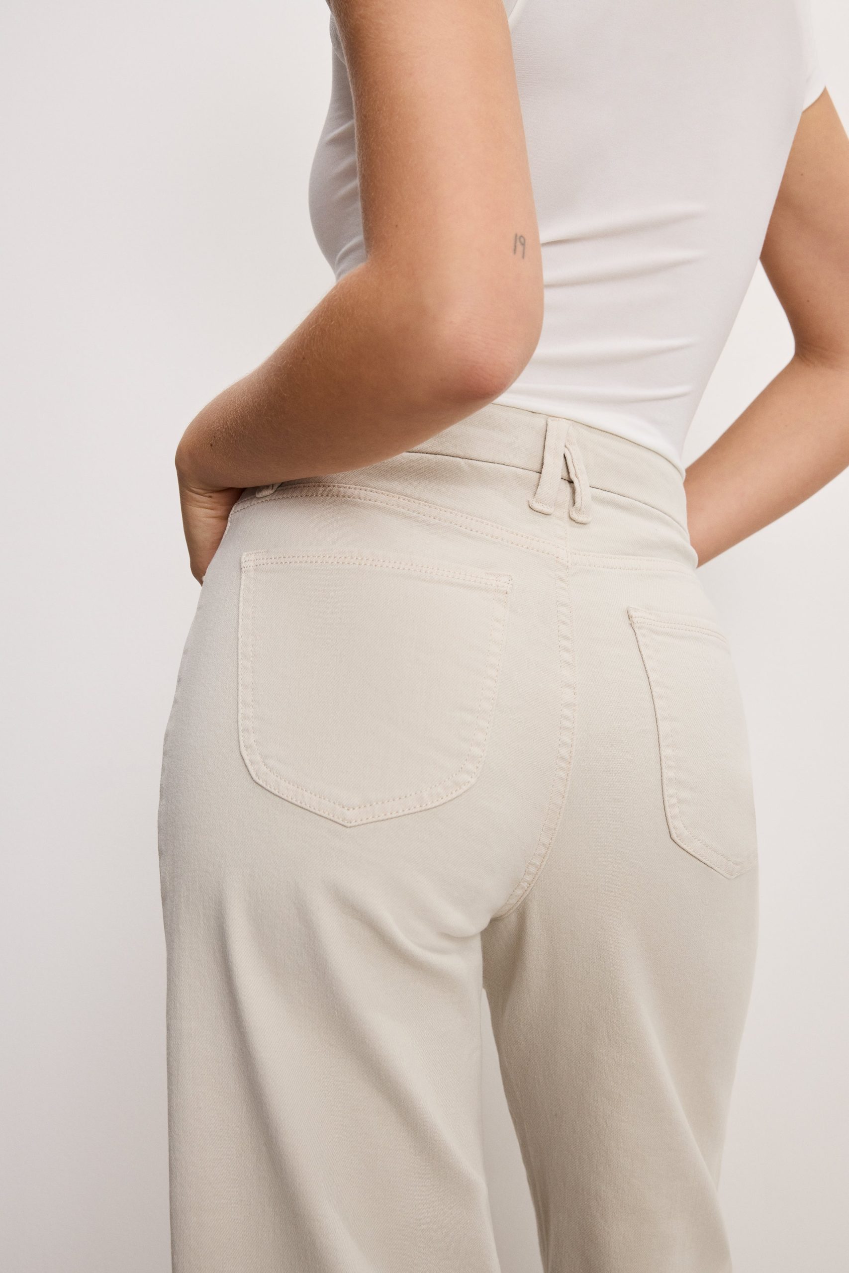 GOOD WAIST PALAZZO CROPPED JEANS | BONE001 - Image 6