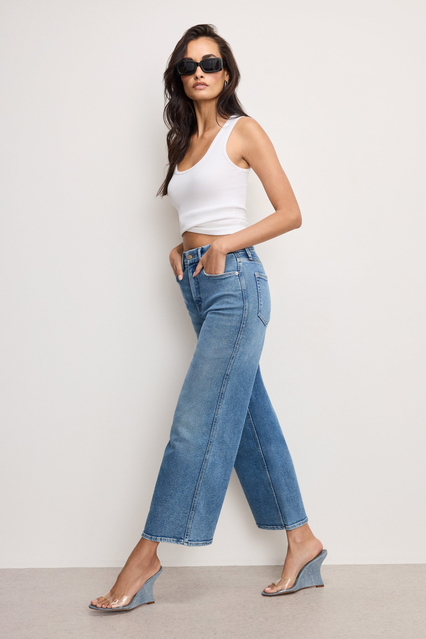 GOOD SKATE WIDE CROPPED JEANS | BLUE541 - Image 4