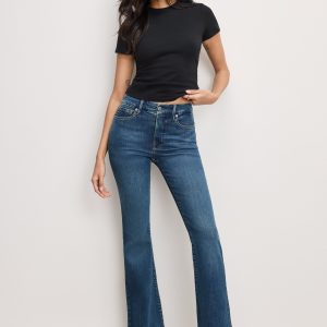 GOOD LEGS FLARE JEANS LONG | BLUE004