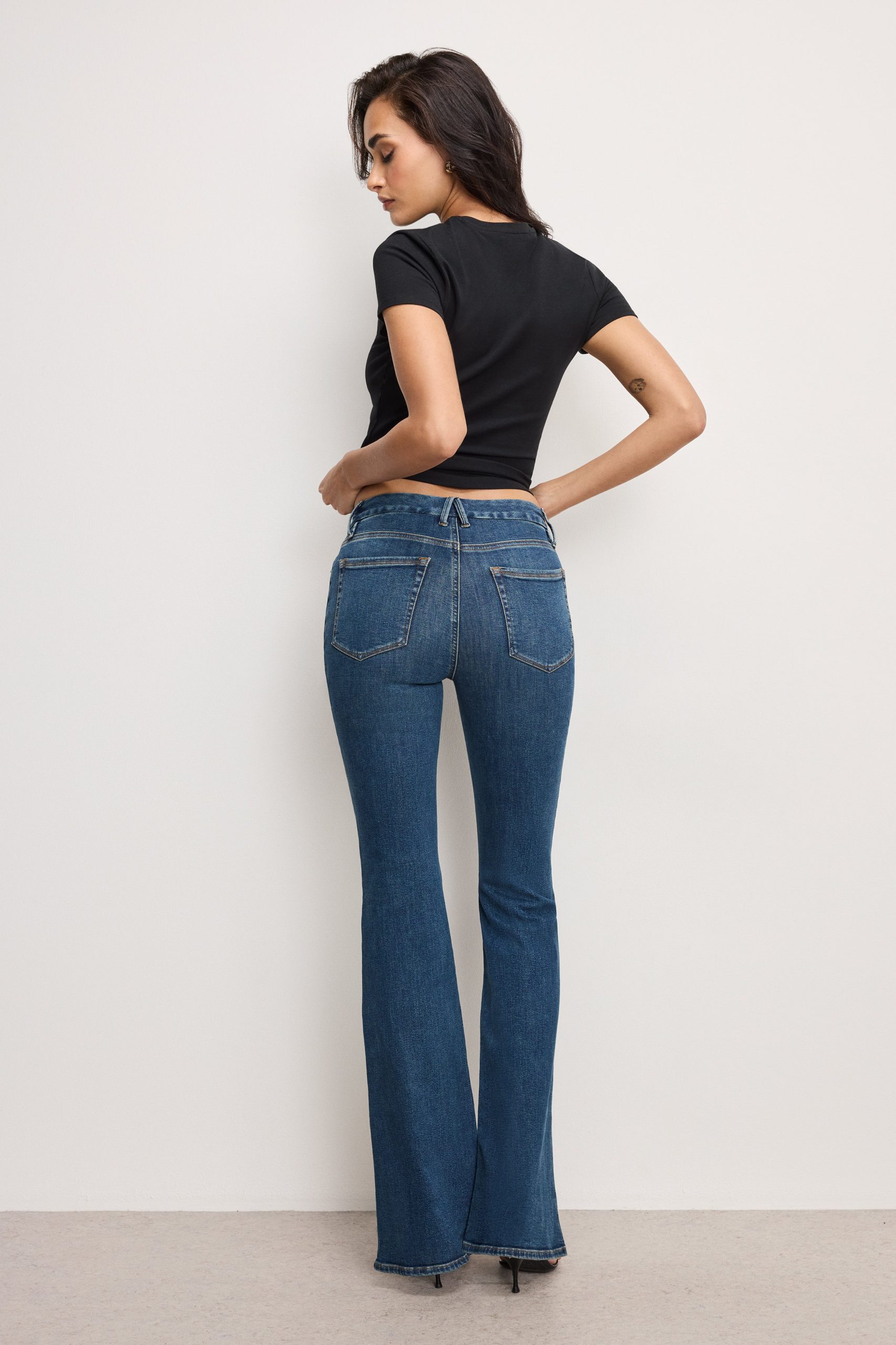 GOOD LEGS FLARE JEANS LONG | BLUE004 - Image 4