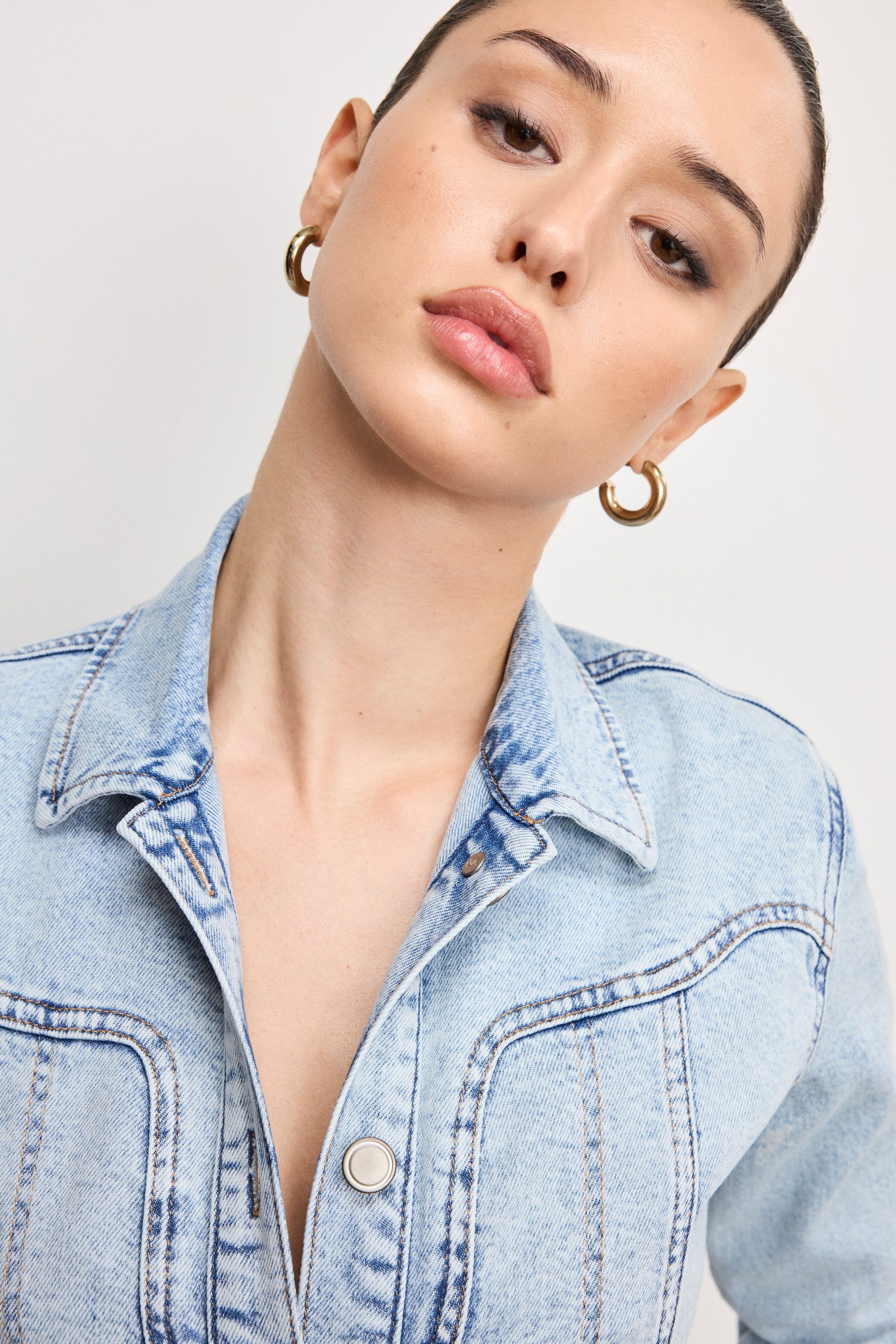 DOLLY DENIM CORSET DRESS | INDIGO1022 - Image 4