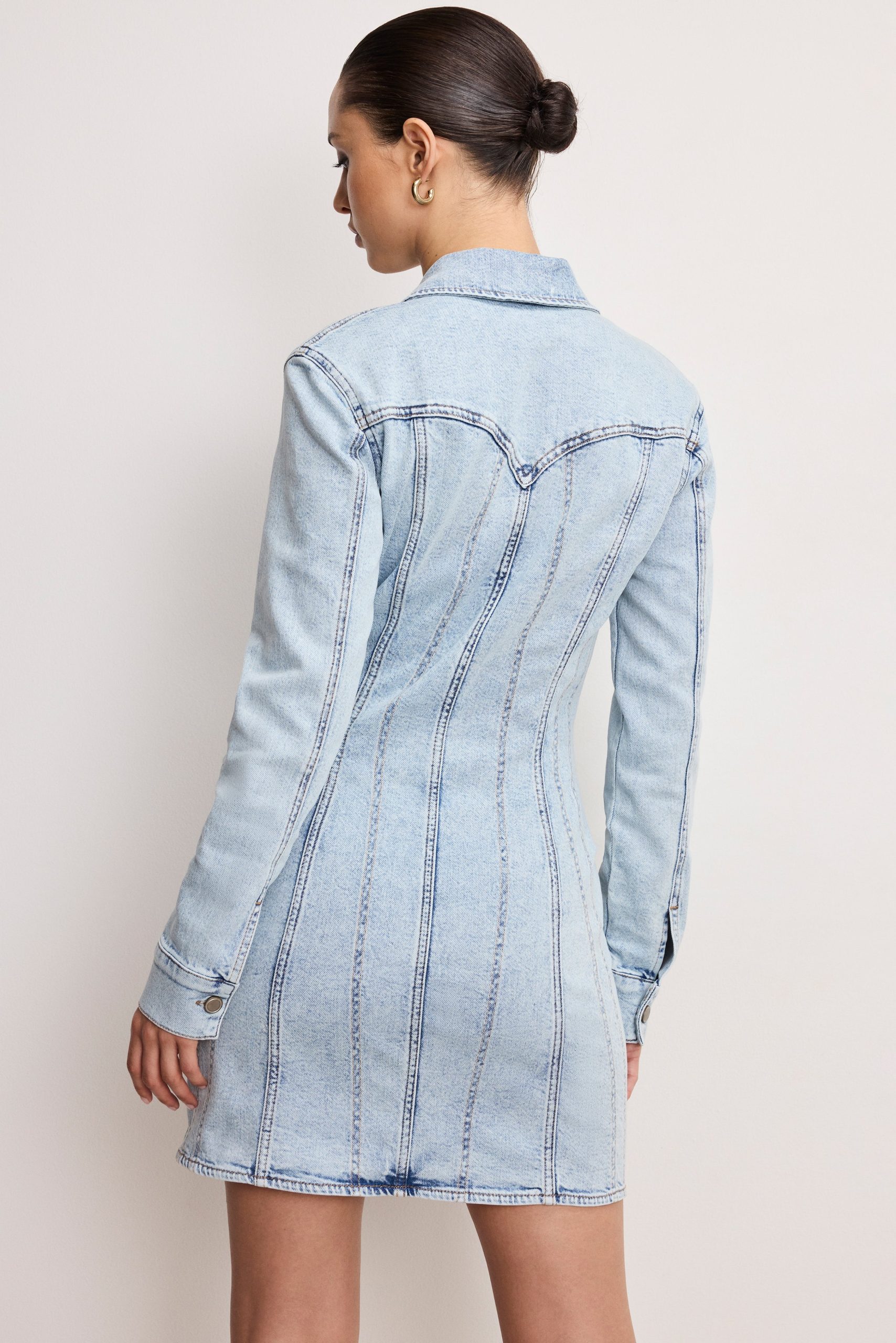 DOLLY DENIM CORSET DRESS | INDIGO1022 - Image 5