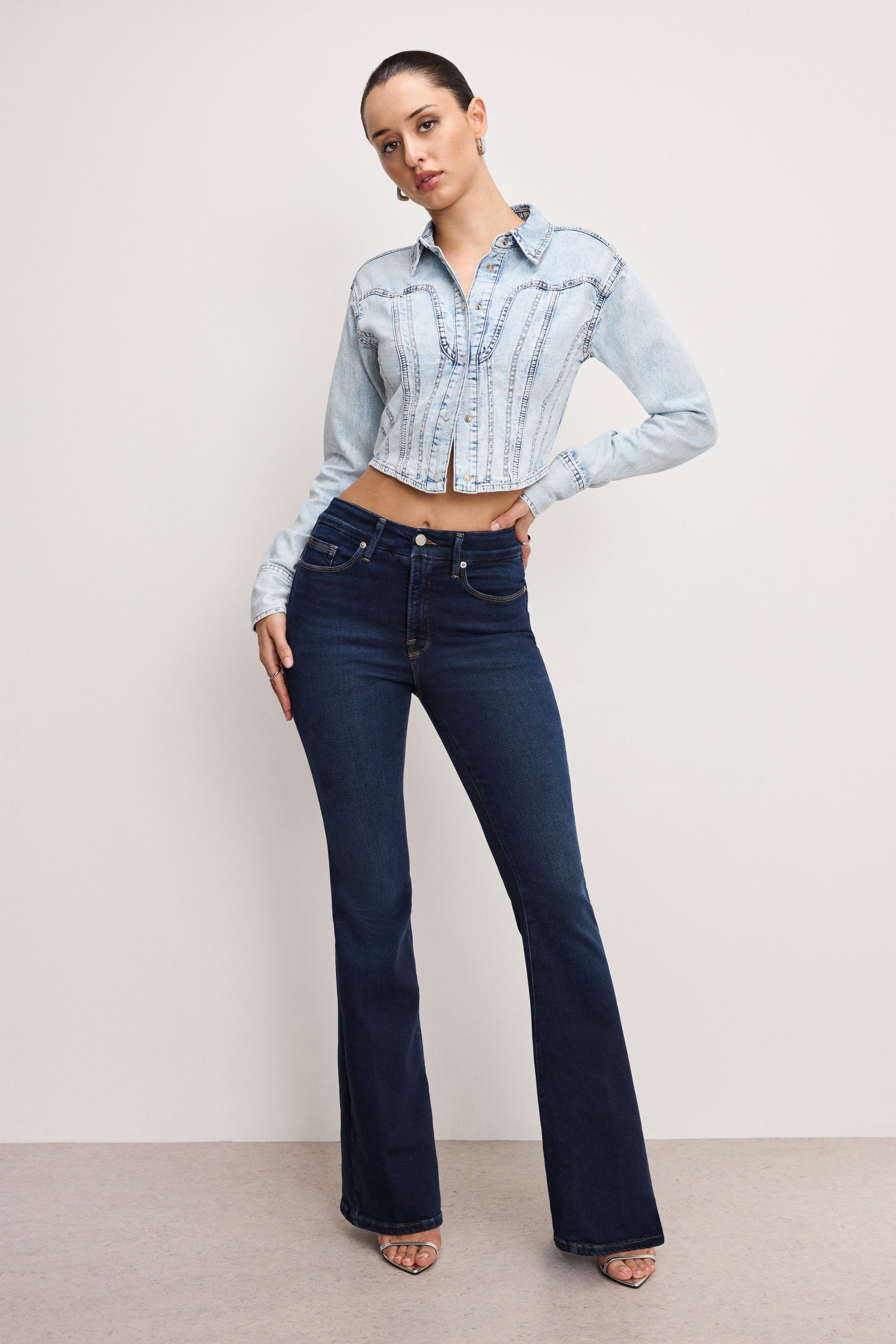 DOLLY DENIM CORSET SHIRT | INDIGO1021 - Image 7