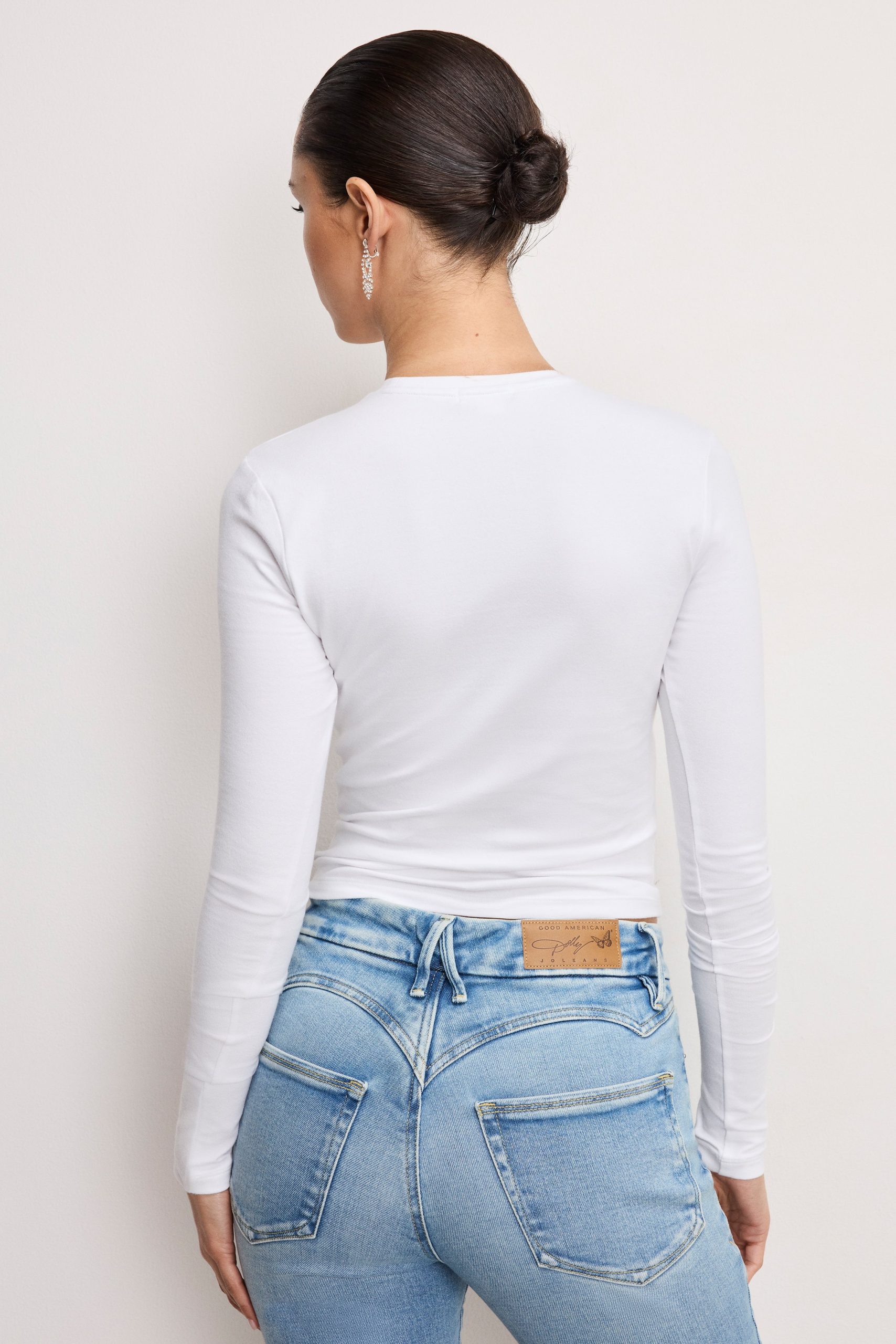 DOLLY BUTTERFLY SUPER STRETCH LONG SLEEVE | WHITE001 - Image 4