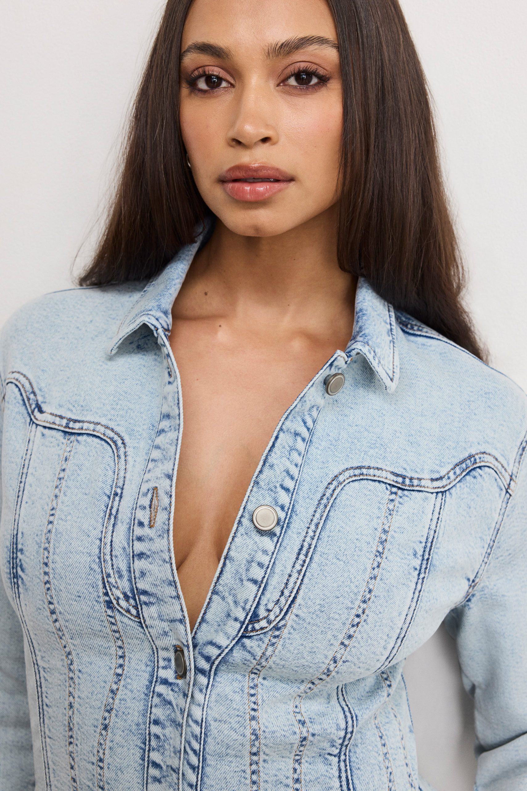 DOLLY DENIM CORSET DRESS | INDIGO1022 - Image 7