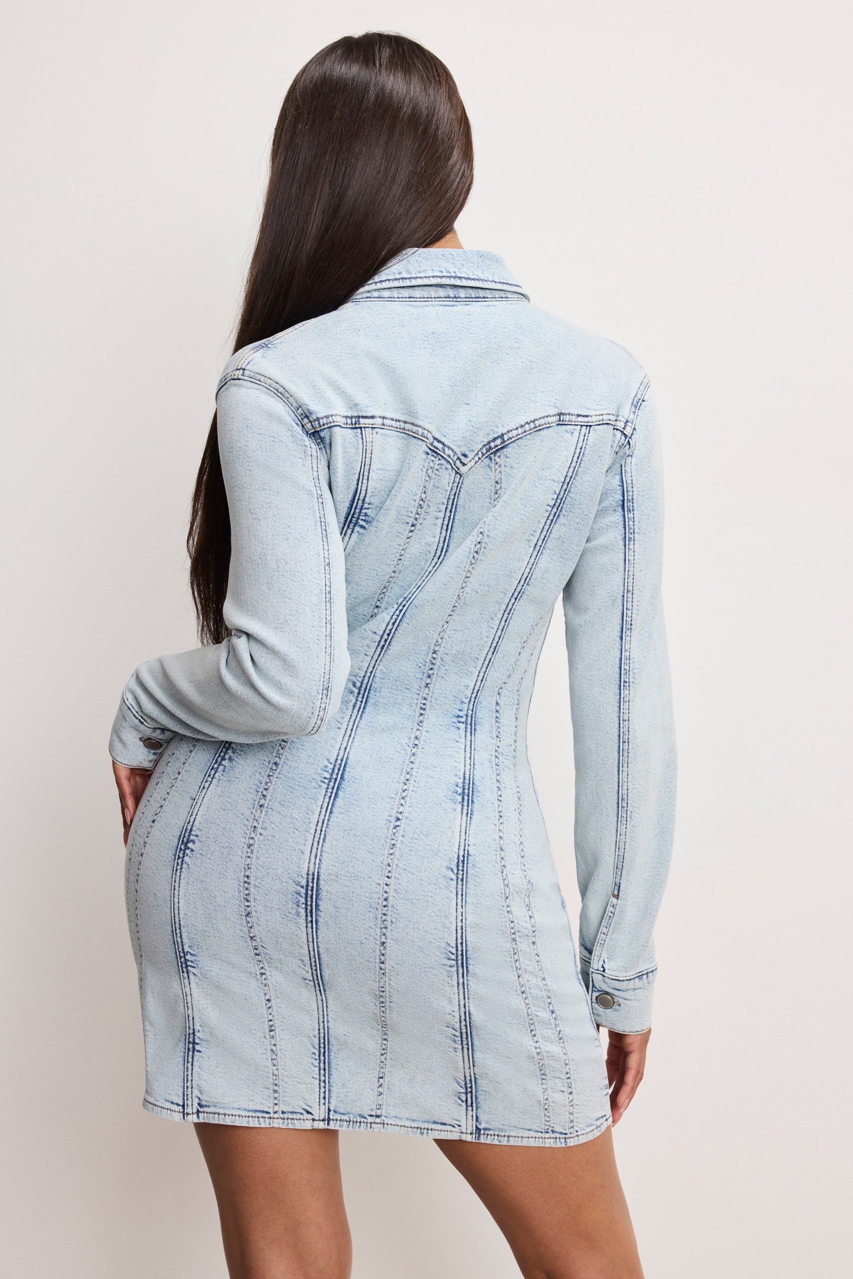 DOLLY DENIM CORSET DRESS | INDIGO1022 - Image 9