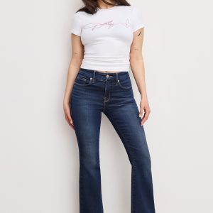 DOLLY JOLEANS PETITE FLARE JEANS | INDIGO1020