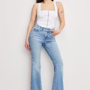 DOLLY JOLEANS PETITE FLARE JEANS | INDIGO1019