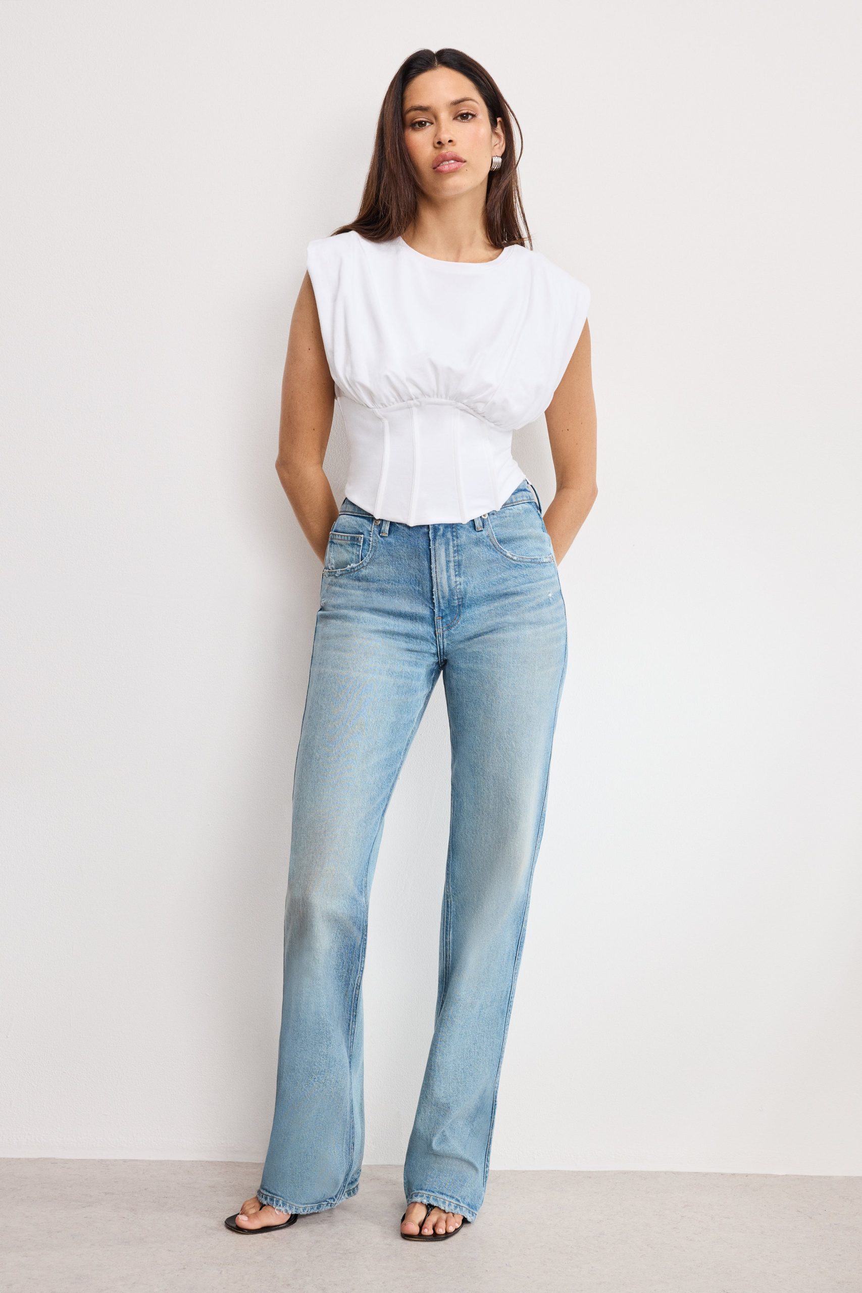 SLEEVELESS CORSET TOP | WHITE001 - Image 4
