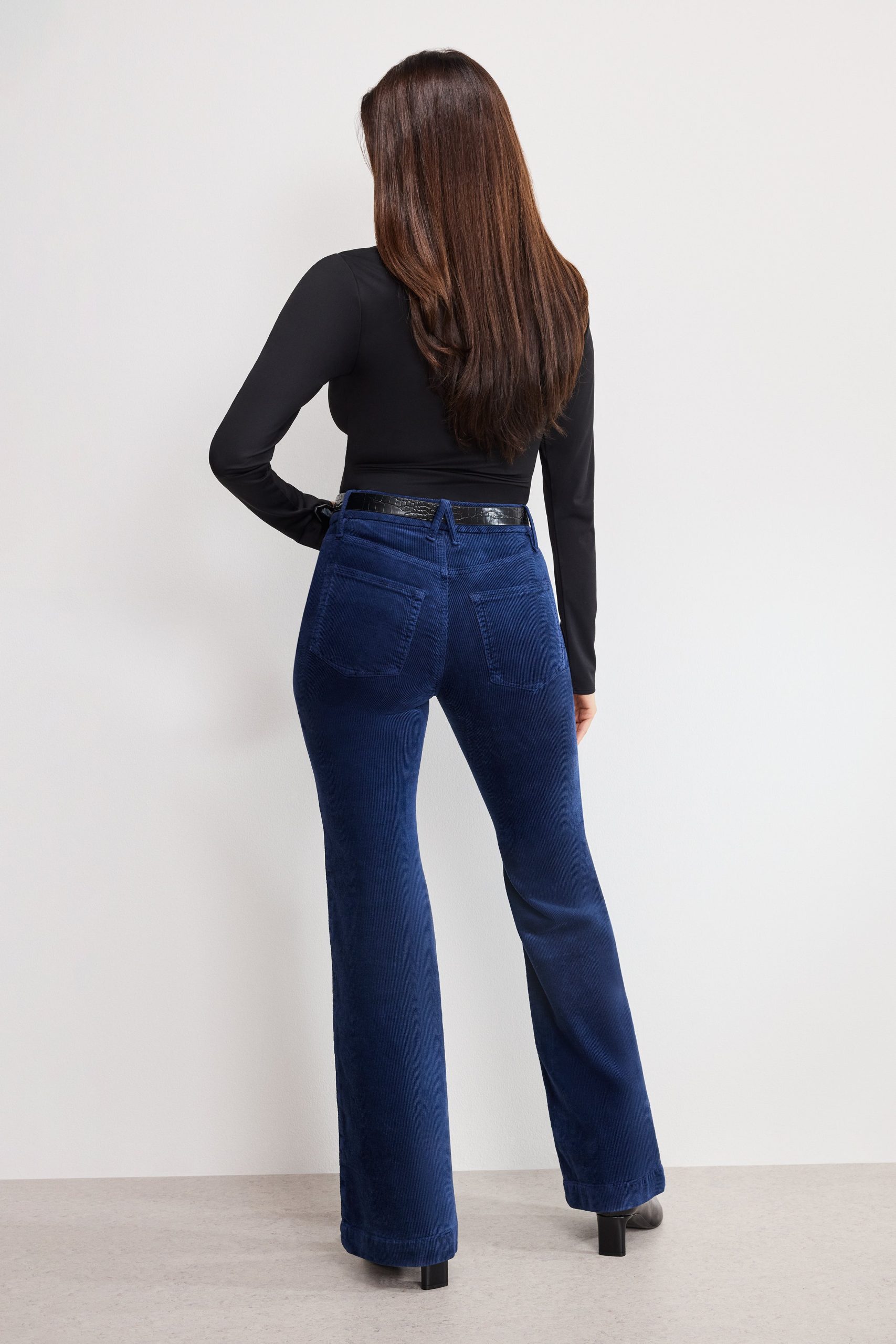 GOOD LEGS FLARE CORDUROY PANTS | MIDNIGHT002 - Image 4