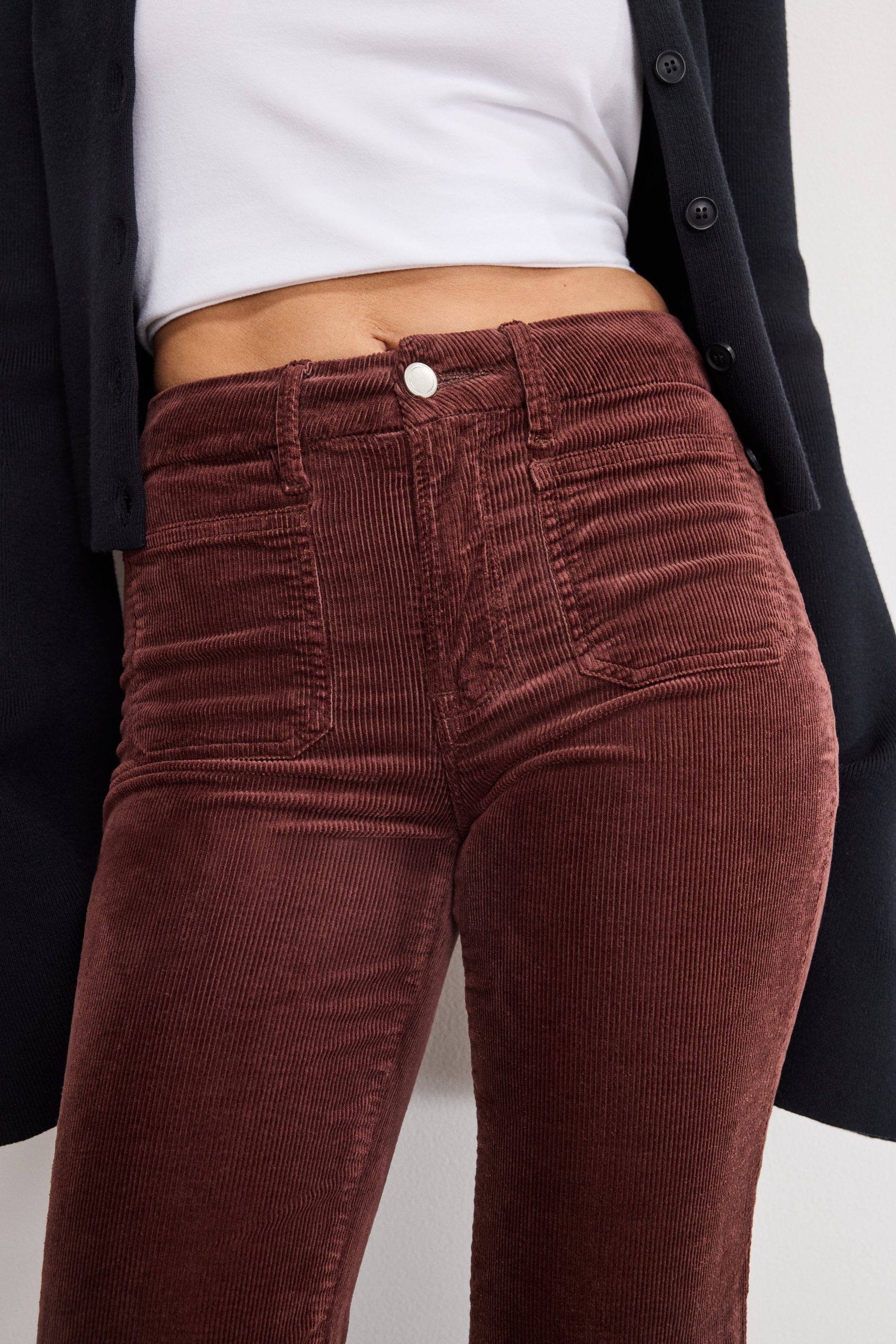 GOOD LEGS FLARE CORDUROY PANTS | WALNUT004 - Image 5