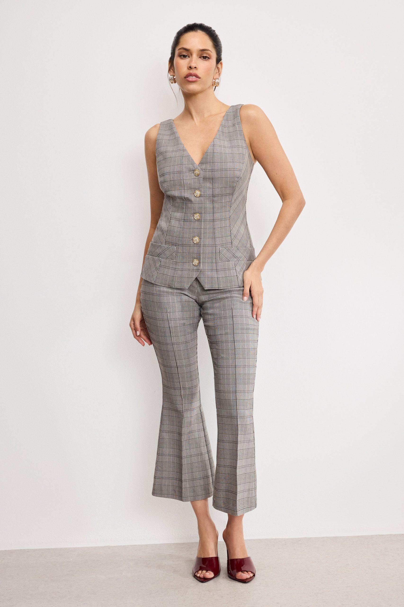 PLAID VEST | GLEN PLAID001 - Image 5