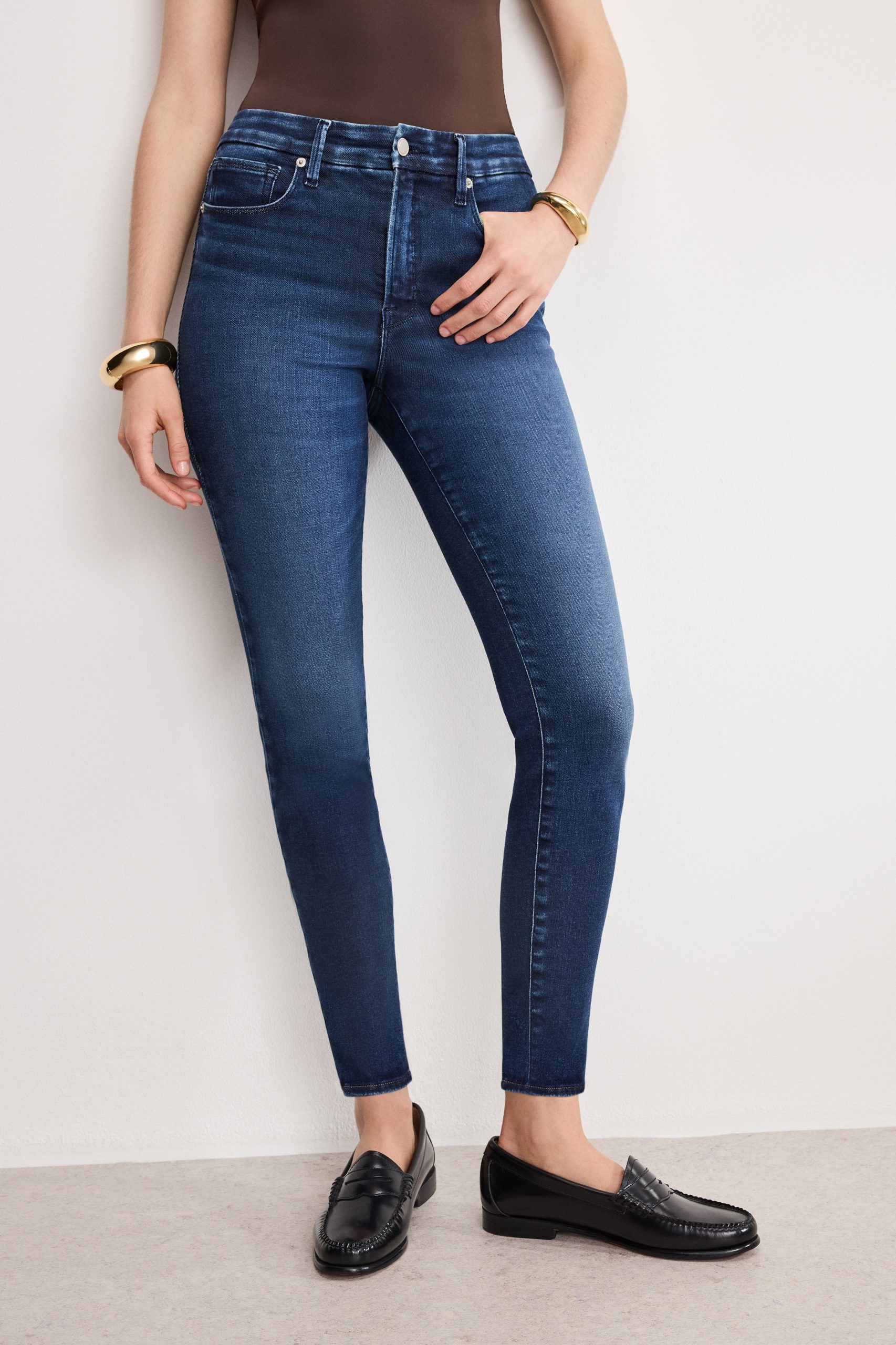 SOFT TECH GOOD LEGS SKINNY JEANS | INDIGO1068 - Image 4