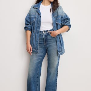 SOFT TECH GOOD PETITE PALAZZO JEANS | INDIGO986
