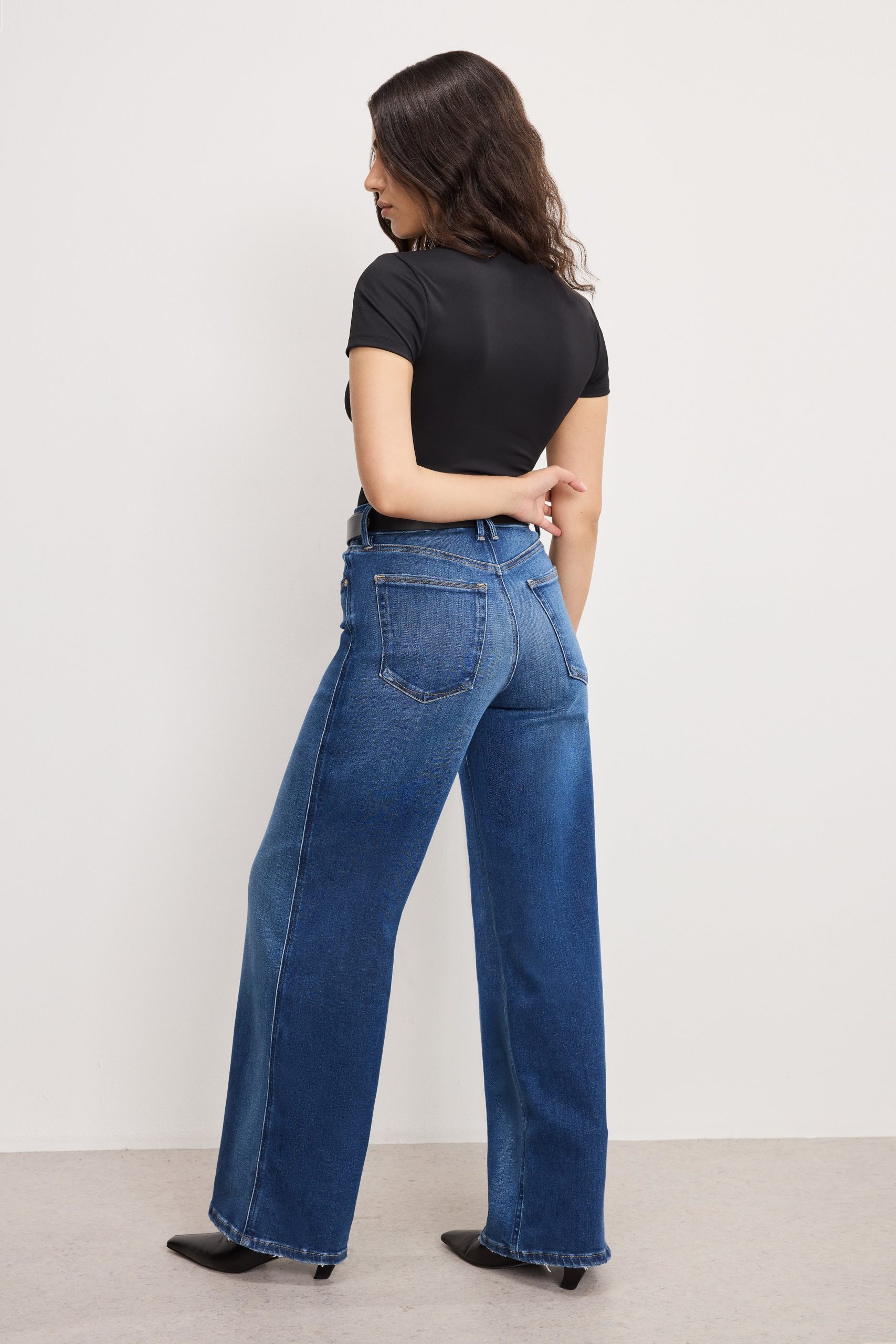 SOFT TECH GOOD PETITE SKATE WIDE JEANS | INDIGO891 - Image 4