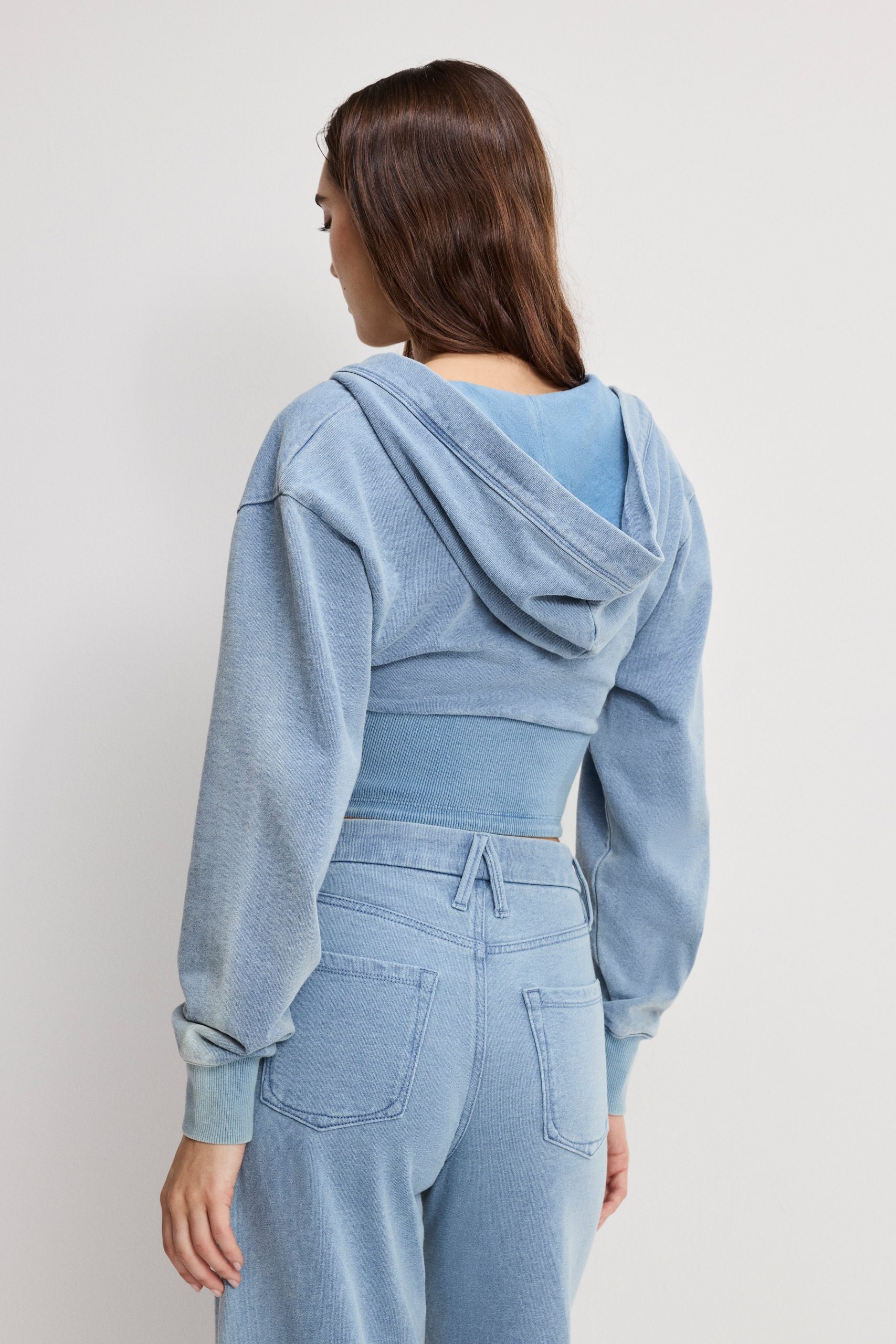 JEANIUS ZIP UP HOODIE | INDIGO1157 - Image 5