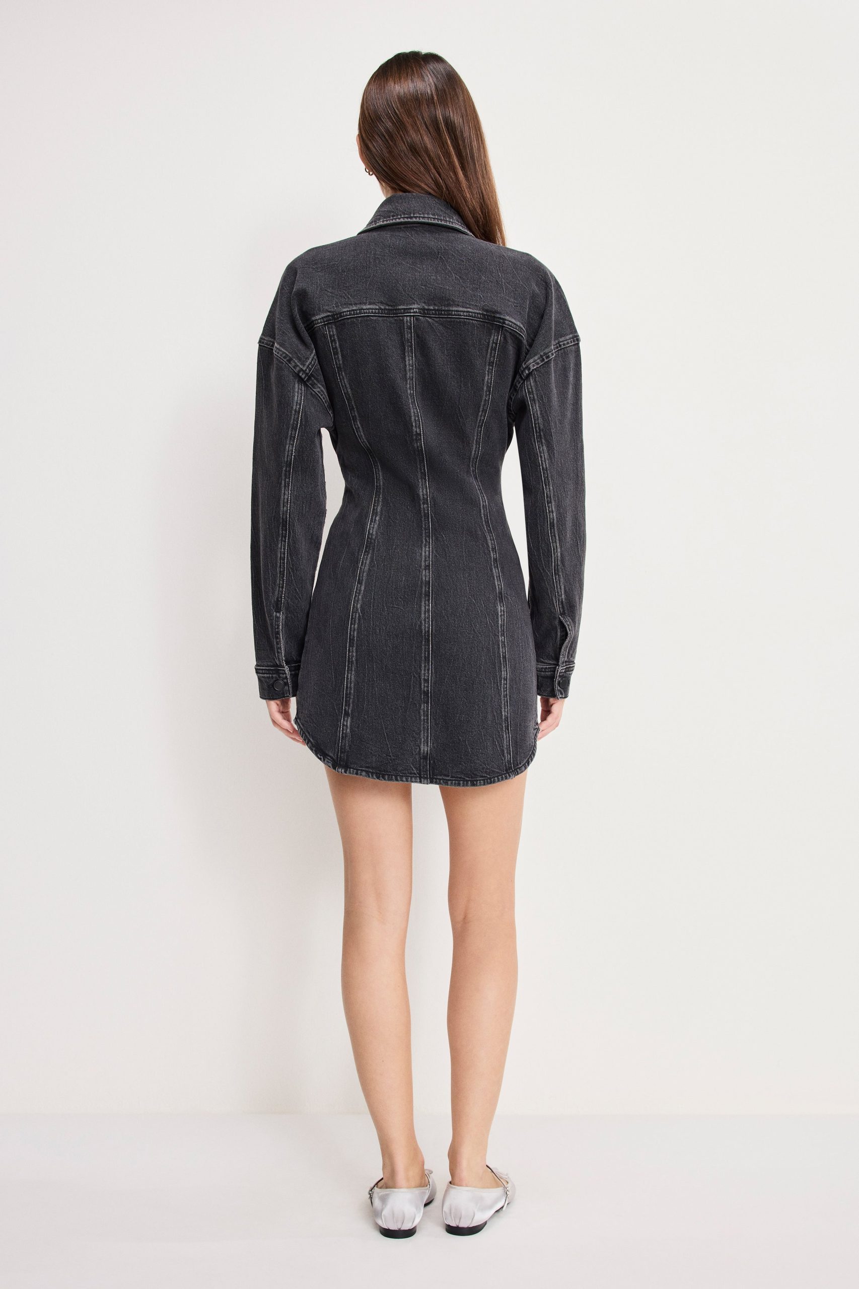 SHAPED DENIM DRESS | K418 - Image 4