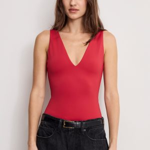 SCULPTING DEEP V BODYSUIT | RUBY