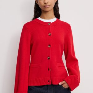 BUTTON FRONT KNIT CARDIGAN | CHILI001