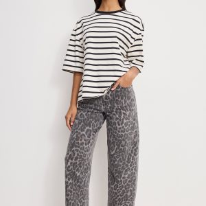 GOOD BARREL JEANS | GREY LUCKY LEOPARD