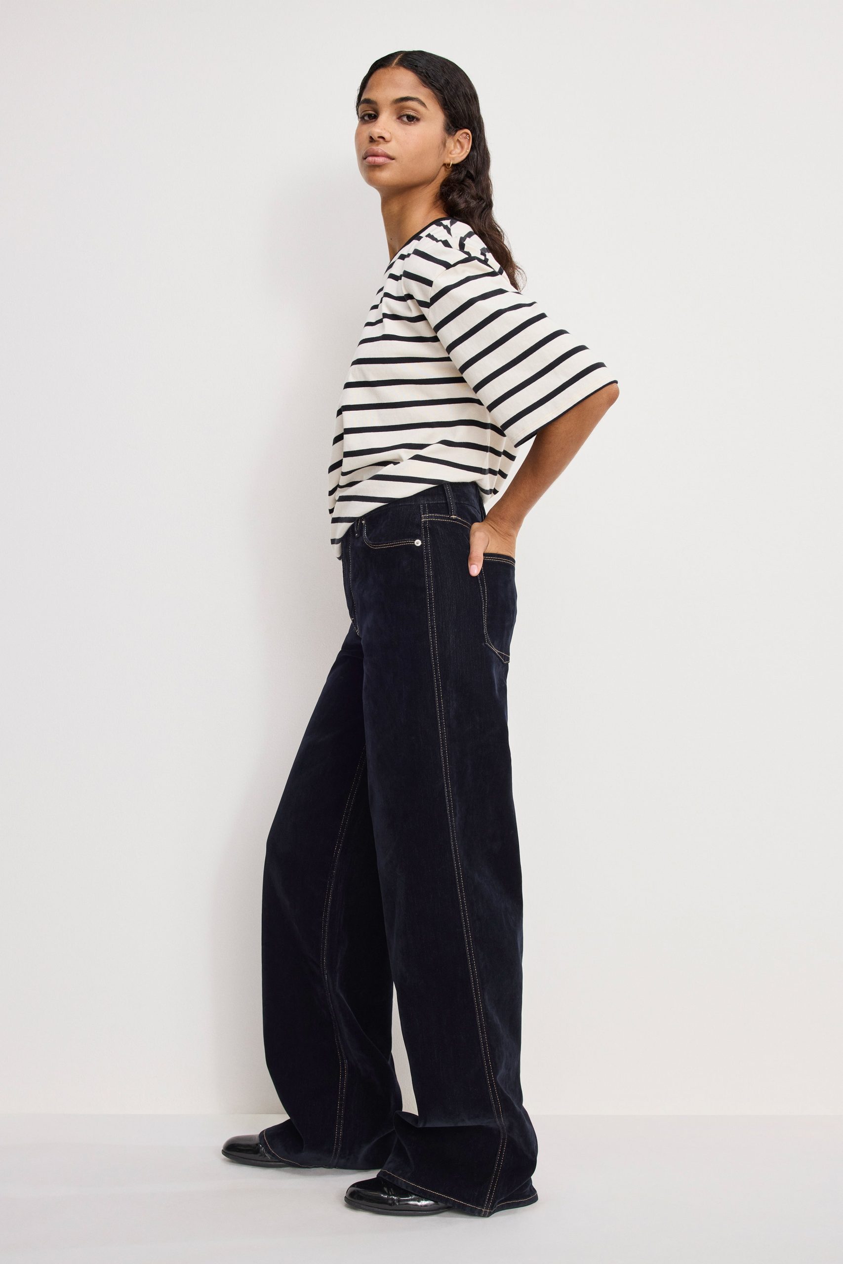 GOOD SKATE FLOCKED DENIM JEANS | INDIGO939 - Image 2
