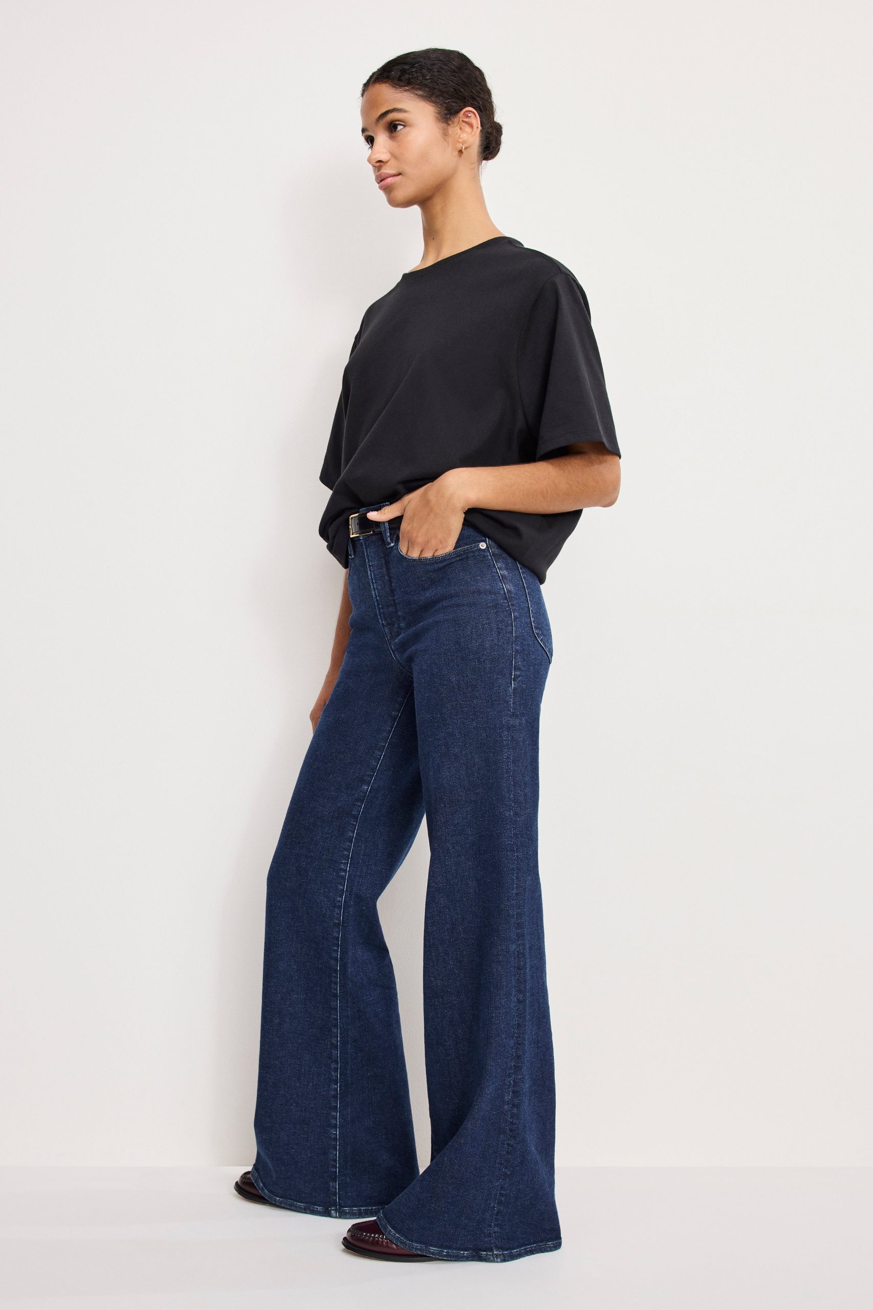 GOOD WAIST PALAZZO JEANS | INDIGO985 - Image 2