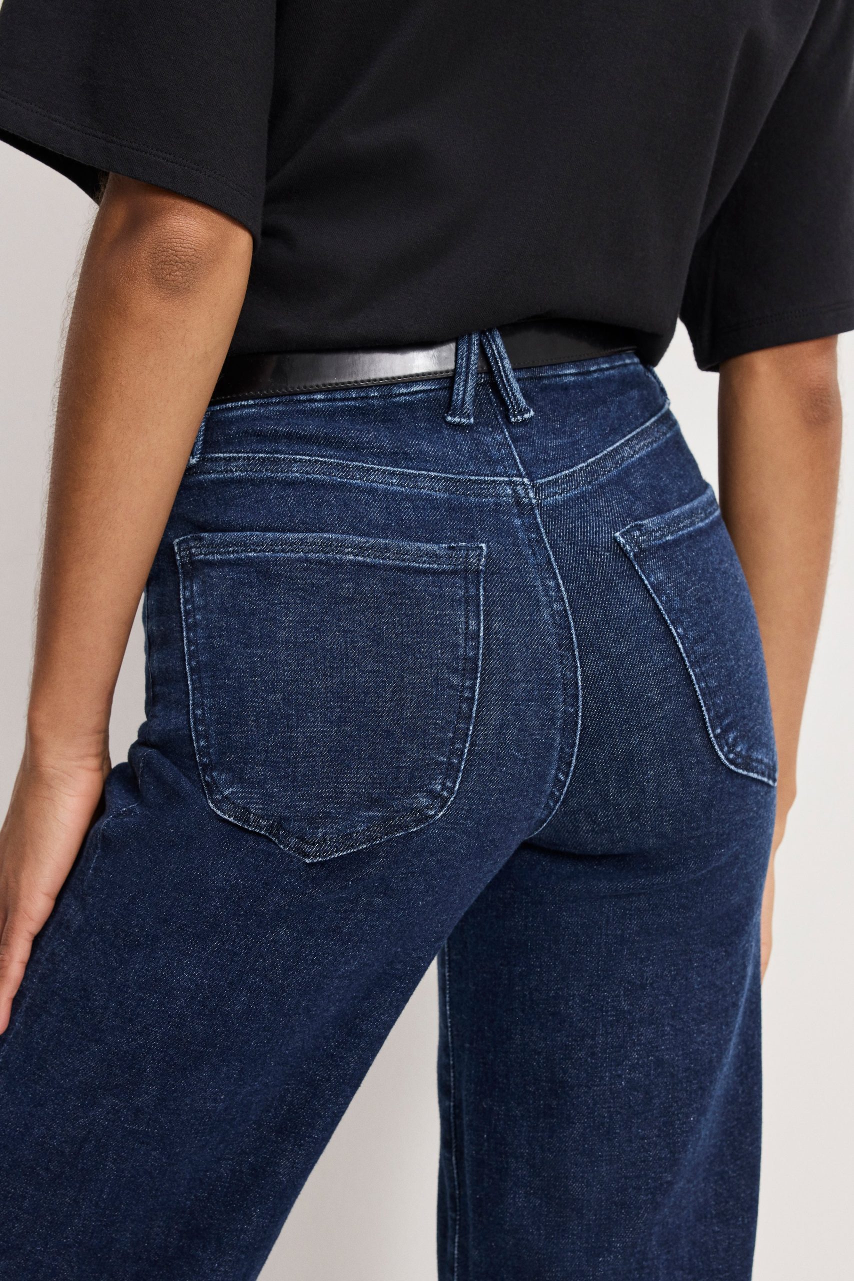 GOOD WAIST PALAZZO JEANS | INDIGO985 - Image 4