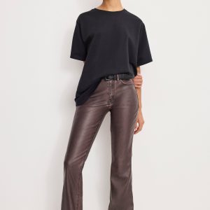 GOOD CLASSIC BOOTCUT FAUX LEATHER PANTS | VAMP001
