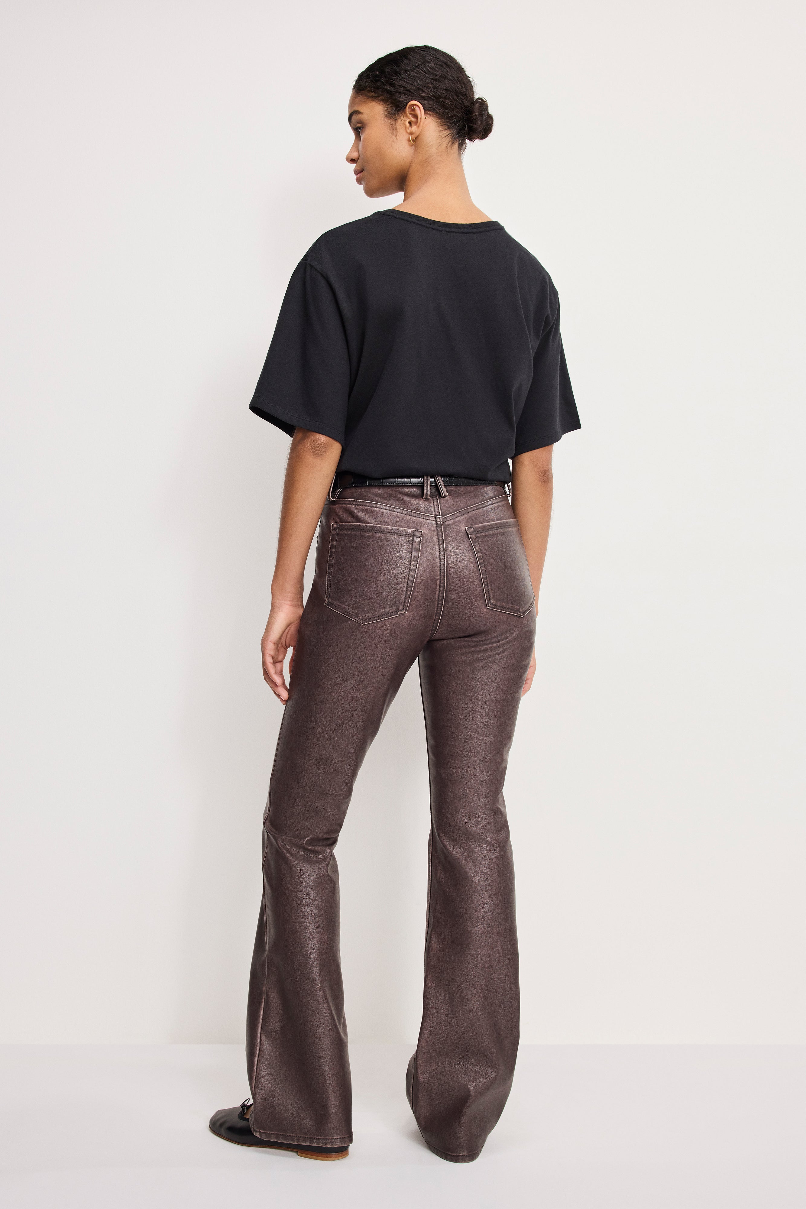 GOOD CLASSIC BOOTCUT FAUX LEATHER PANTS | VAMP001 - Image 3