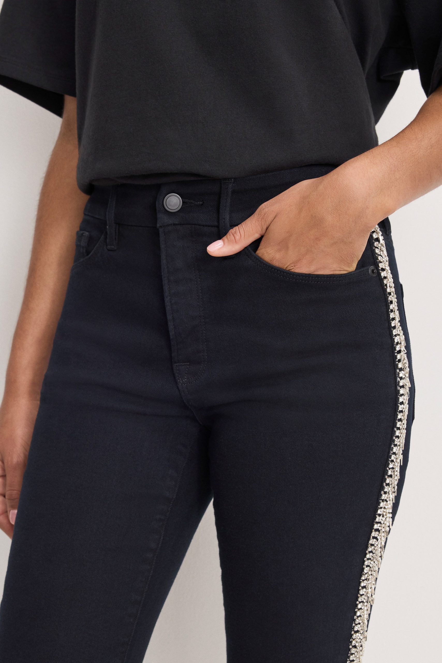 GOOD LEGS STRAIGHT DIAMOND JEANS | BLACK411 - Image 5