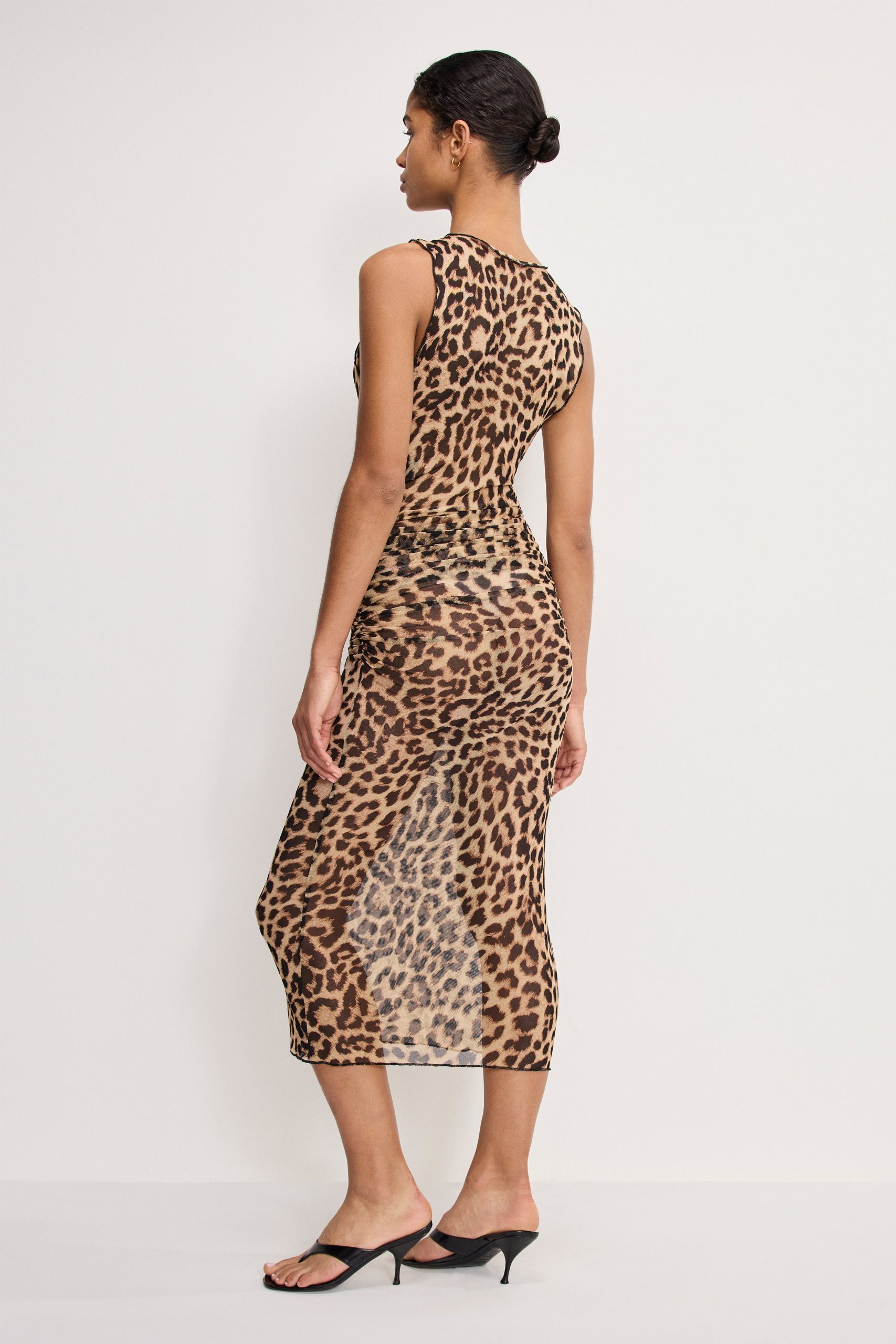 MESH MIDI DRESS | LUCKY LEOPARD001 - Image 3