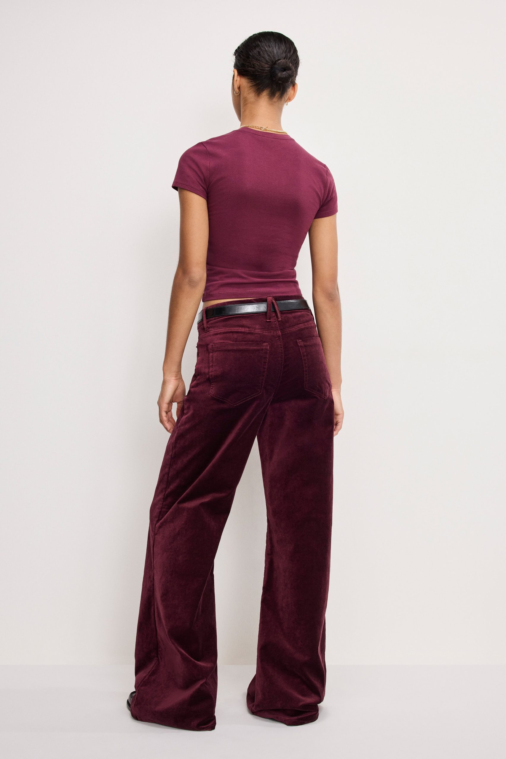 VELVET GOOD WAIST PALAZZO PANTS | FIG007 - Image 3