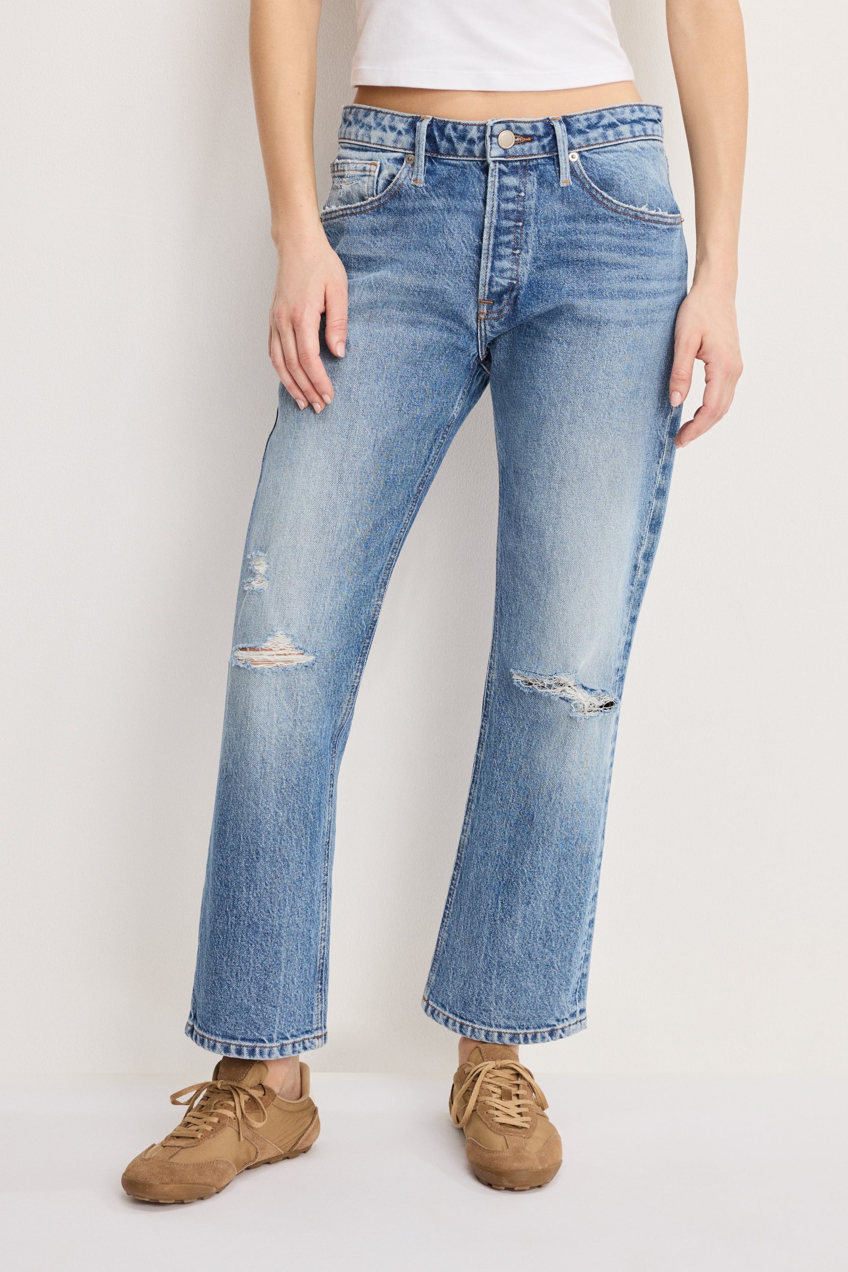 VINTAGE STRAIGHT ANKLE JEANS | INDIGO1221 - Image 3