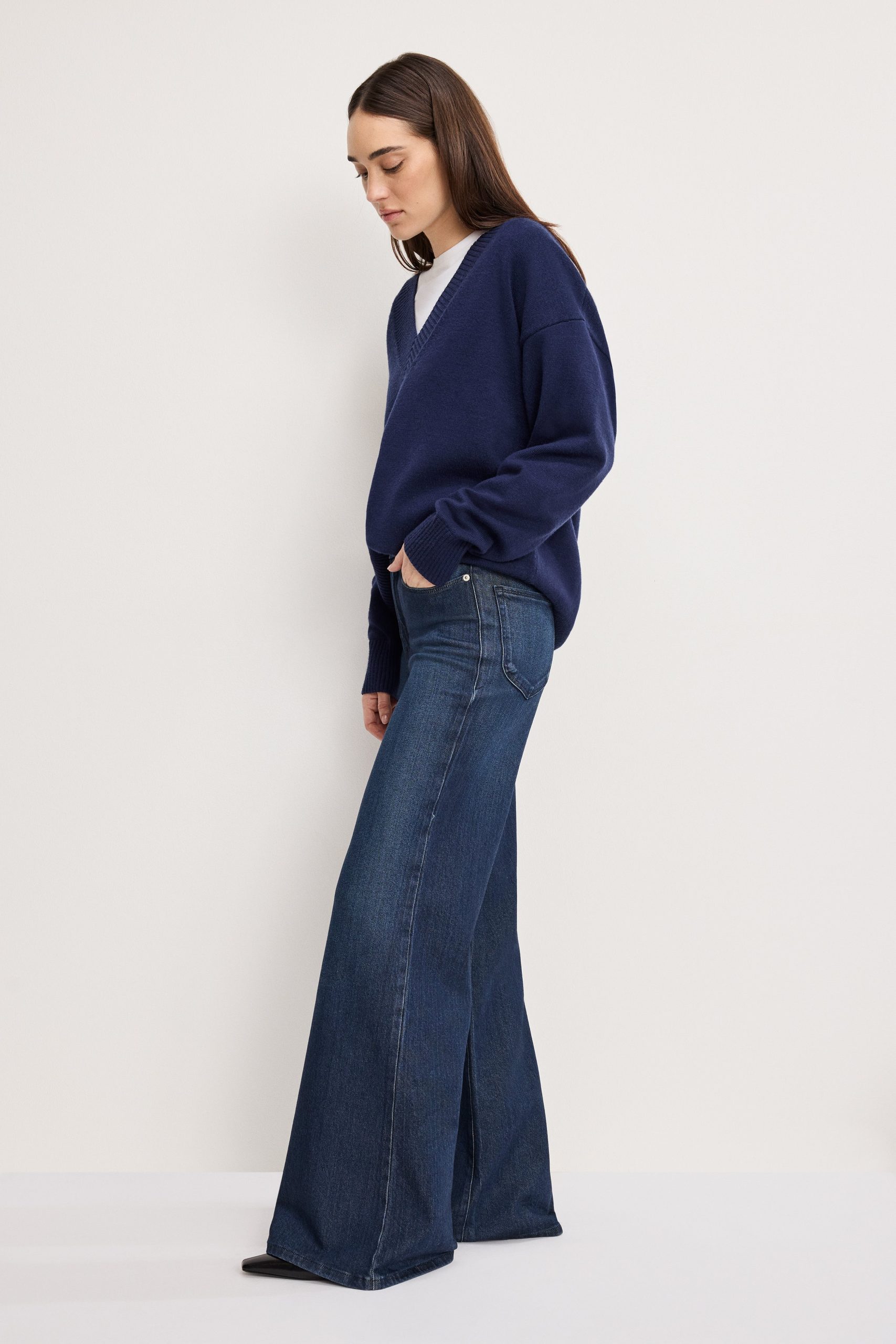 SOFT TECH GOOD WAIST PALAZZO JEANS | INDIGO501 - Image 2