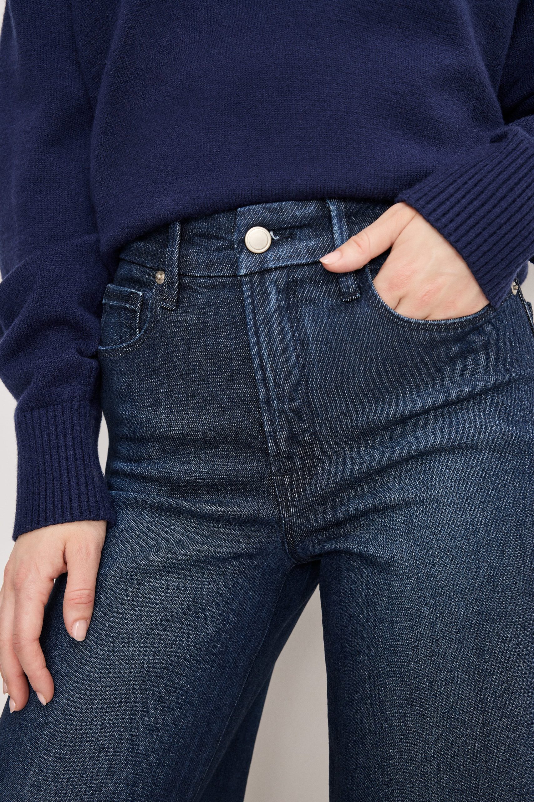 SOFT TECH GOOD WAIST PALAZZO JEANS | INDIGO501 - Image 5