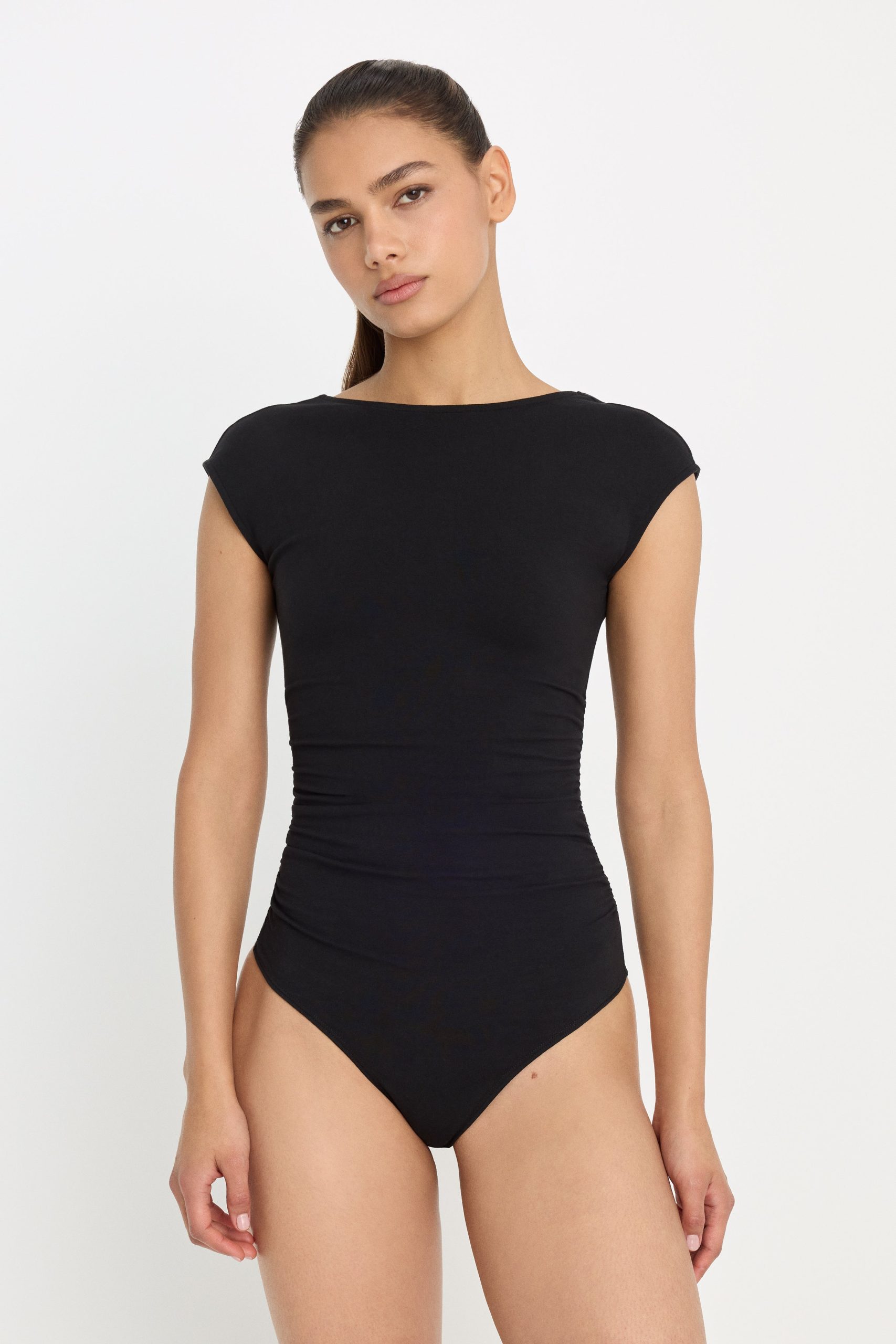 SUPER STRETCH OPEN BACK BODY SUIT | BLACK001 - Image 5