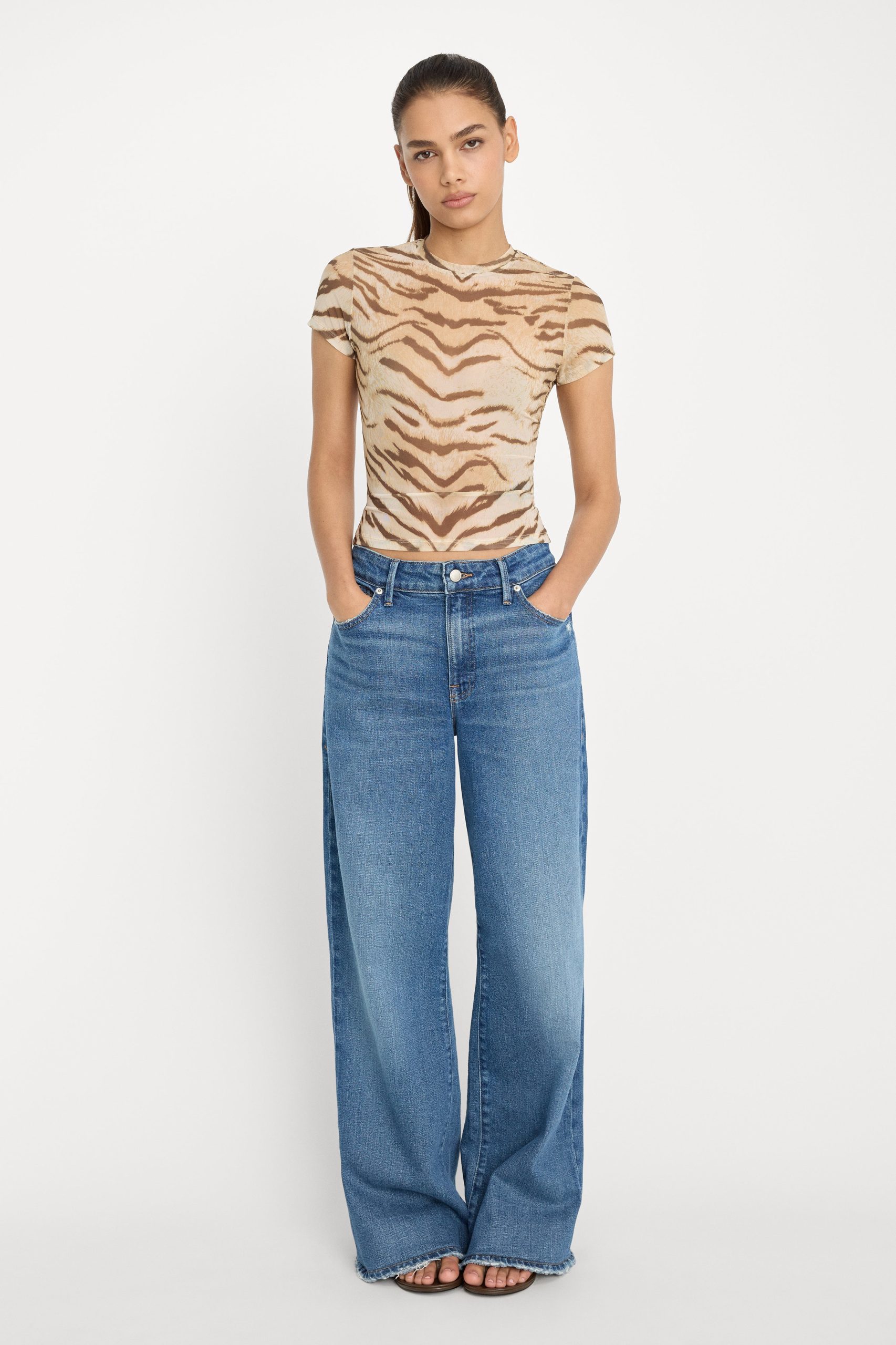 MESH BABY TEE | BROWN TIGER - Image 4