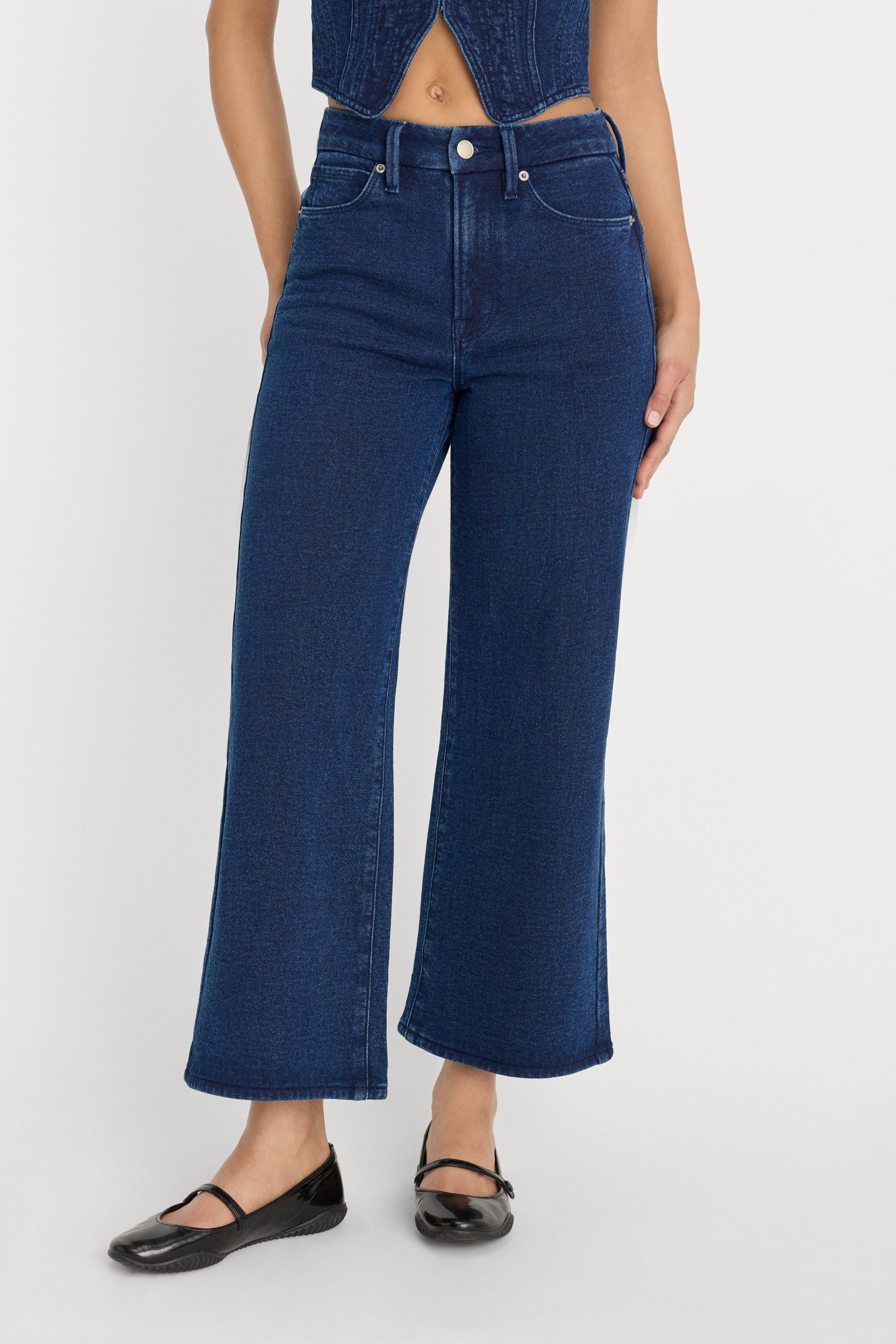 JEANIUS CROP PALAZZO | INDIGO377 - Image 2