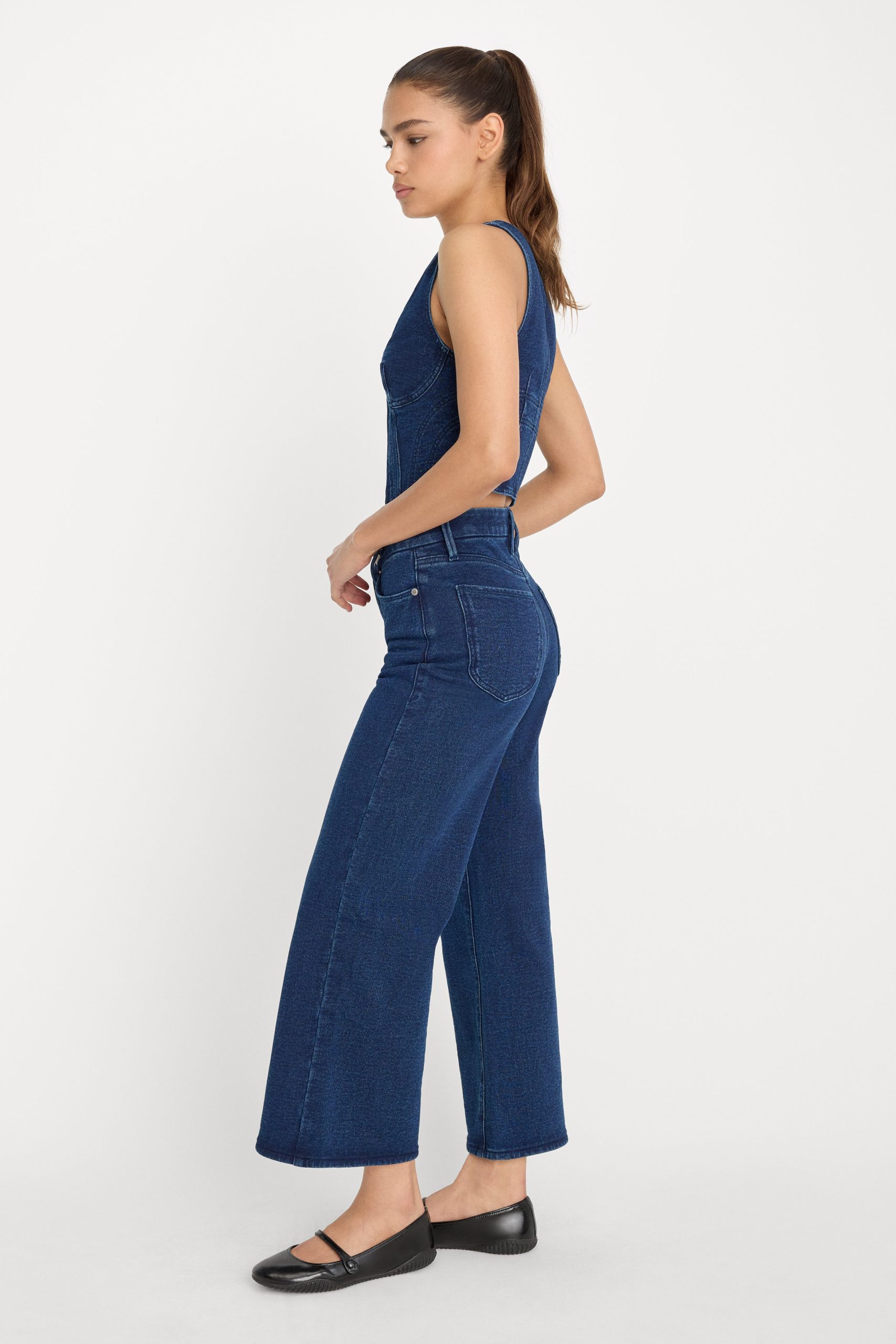 JEANIUS CROP PALAZZO | INDIGO377 - Image 4