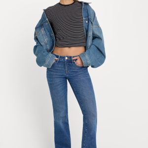 GOOD LOW RISE BOOTCUT JEANS | INDIGO1218