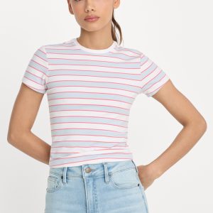 THE BABY TEE | SKY STRIPE