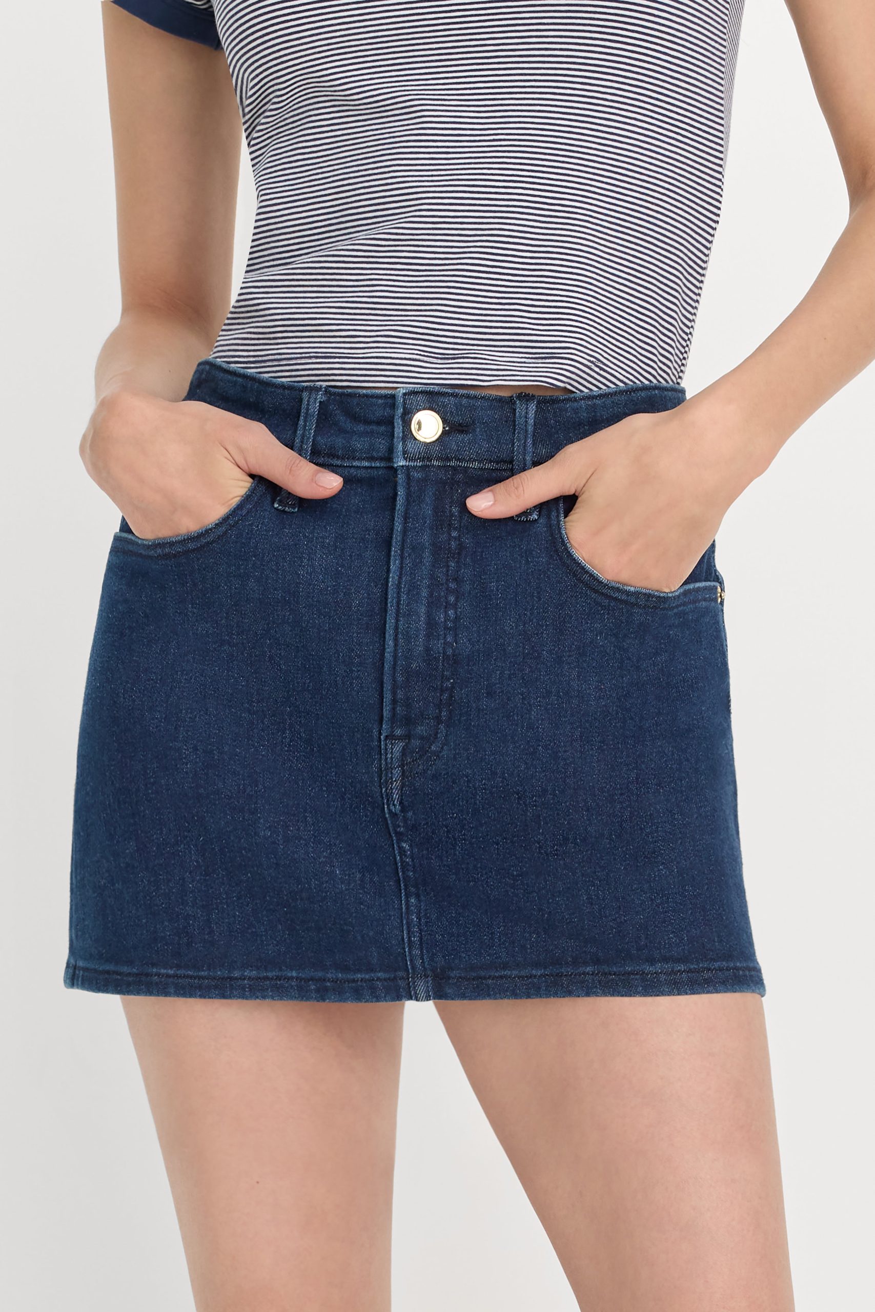 GOOD 90S MINI SKIRT | INDIGO1169 - Image 3