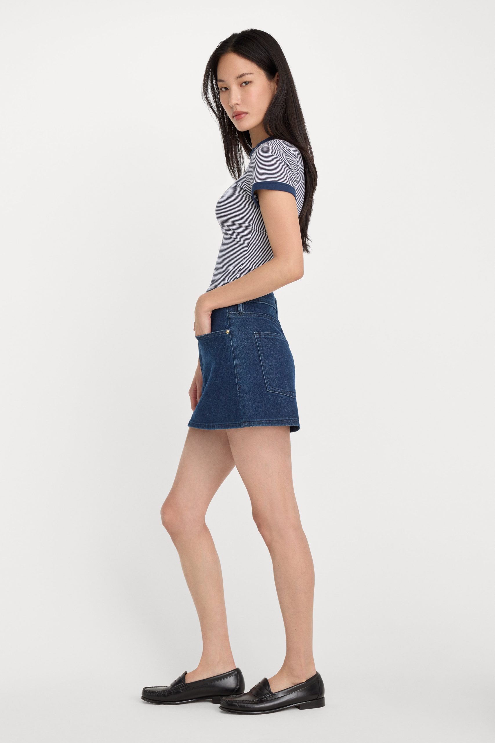 GOOD 90S MINI SKIRT | INDIGO1169 - Image 4