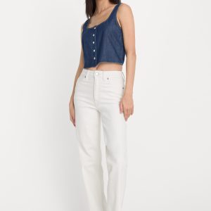 GOOD TRUE STRAIGHT JEANS | WHITE001